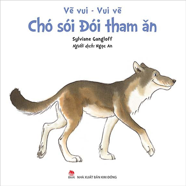 Tranh Vẽ Vui Chó Sói Đói Tham Ăn