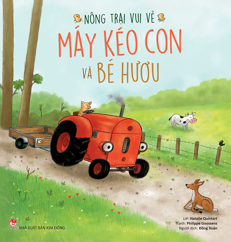 Máy Kéo Con và Bé Hươu Nông Trại Vui Vẻ