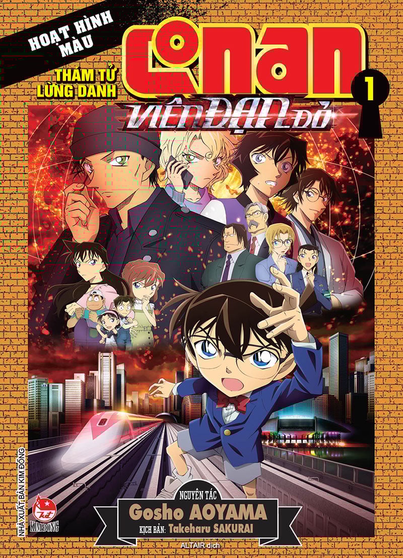Thám tử lừng danh conan - hoạt hình màu - viên đạn đỏ - tập 1