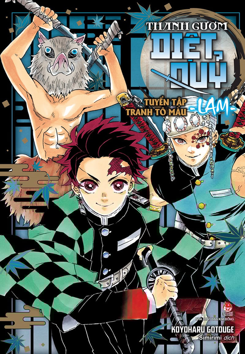 Thanh gươm diệt quỷ - tuyển tập tranh tô màu - lam