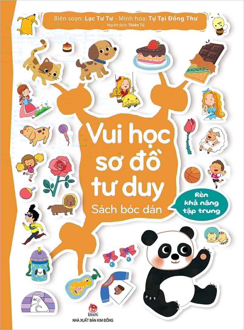 Vui Học Sơ Đồ Tư Duy - Sách Bóc Dán - Rèn Khả Năng Tập Trung