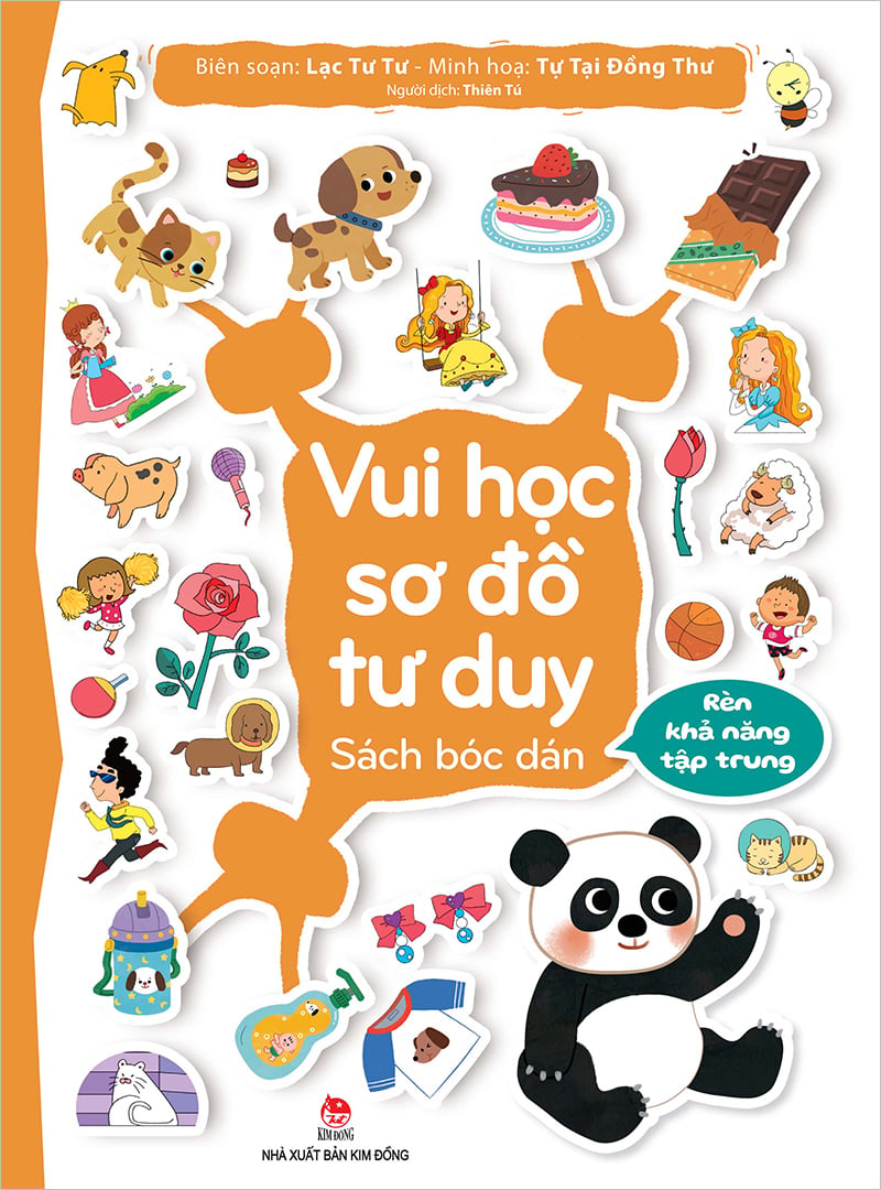 Vui Học Sơ Đồ Tư Duy - Sách Bóc Dán - Rèn Khả Năng Tập Trung