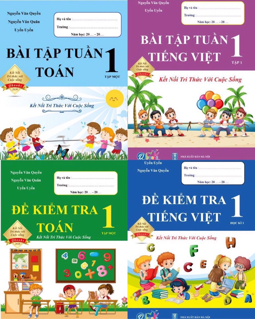 CB Bài tập tuần và đề KT kỳ 1 lớp 1 Kết Nối Tri Thức