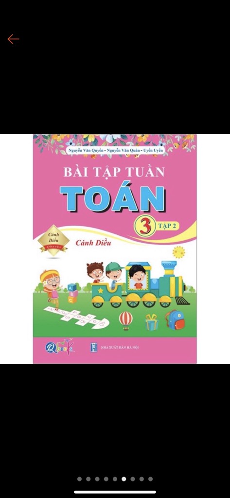 Bài tập tuần Toán kỳ 2 lớp 3 Cánh Diều