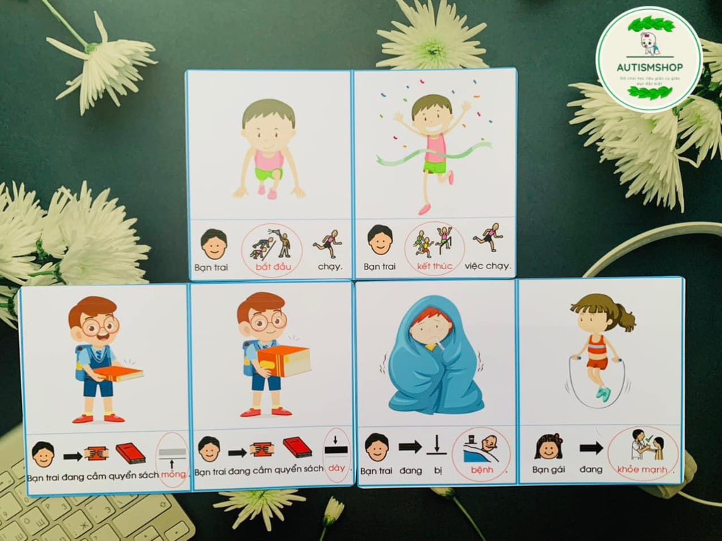 Thẻ 100 cặp từ trái nghĩa