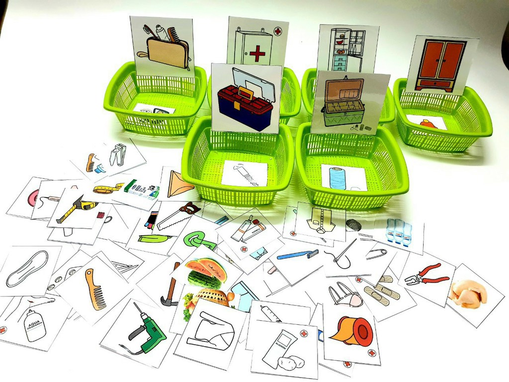 Đồ dùng dạy Teacch