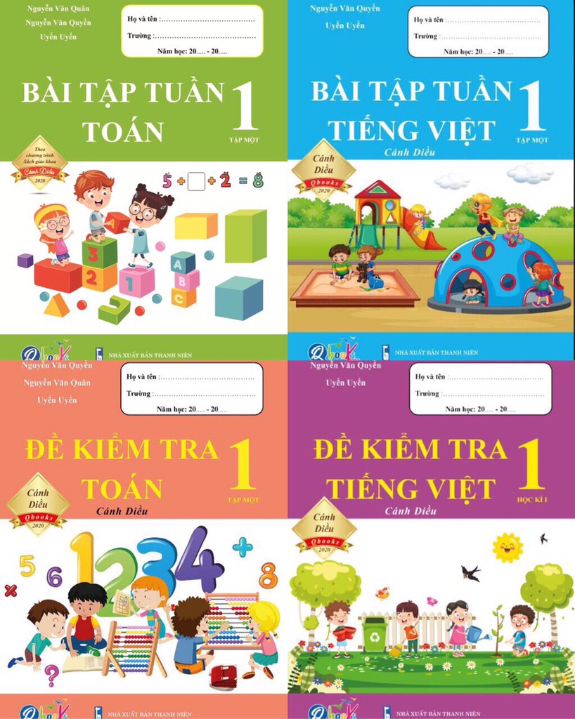 CB bài tập tuần và đề KT kỳ 1 lớp 1 Cánh Diều