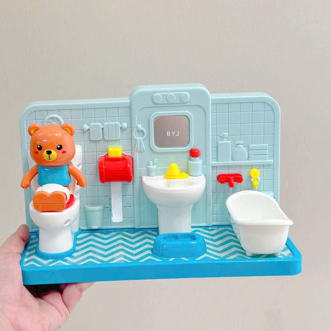 nhà vệ sinh gấu