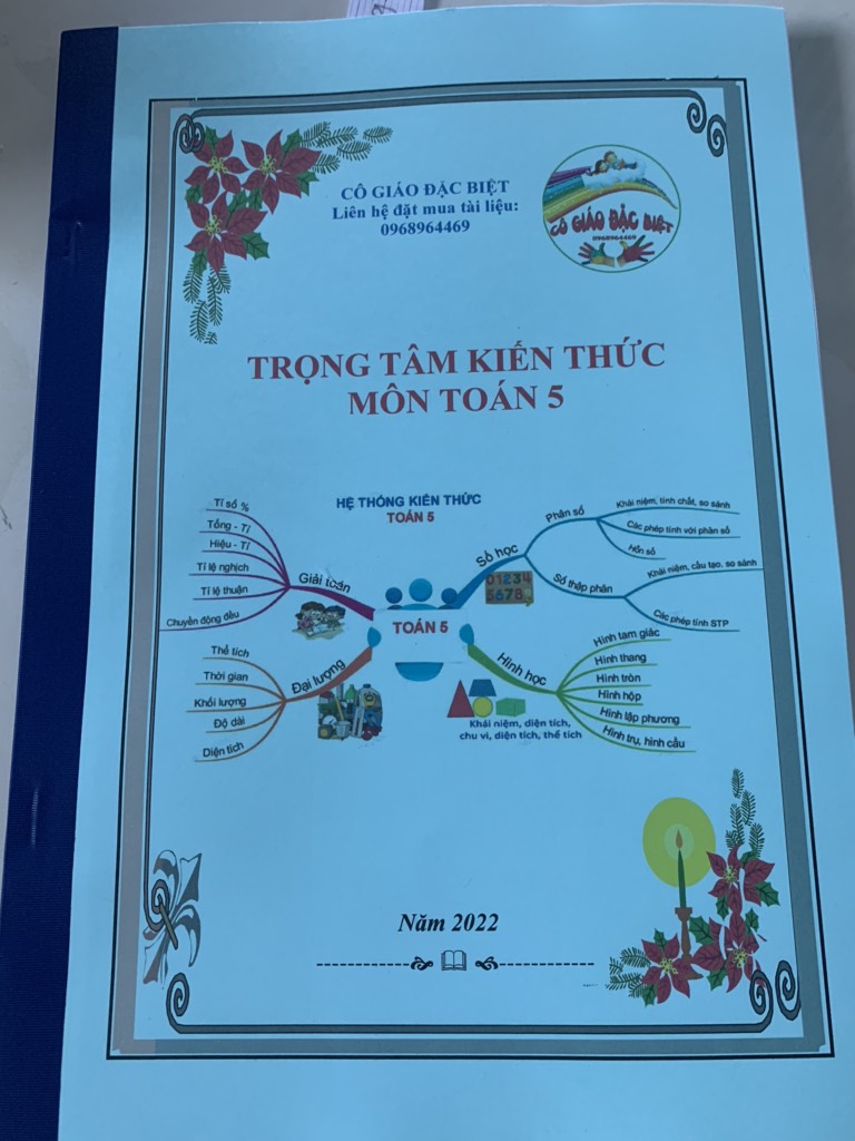 Trọng tâm kiến thức Toán lớp 5