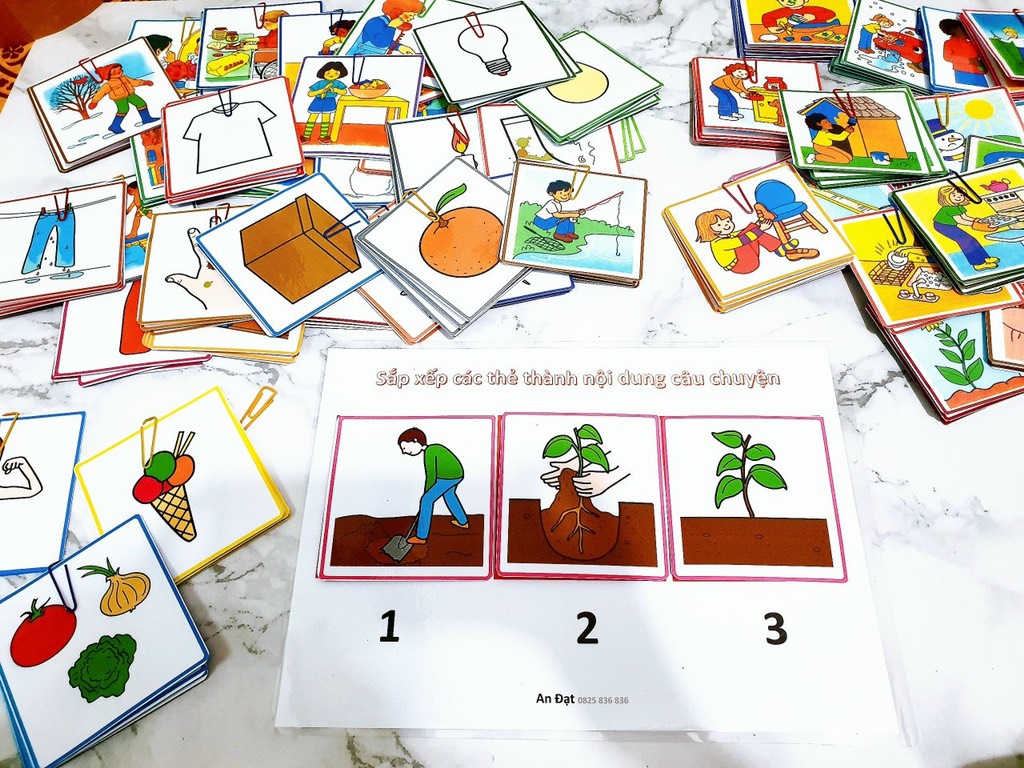 Sắp xếp bức tranh theo nội dung câu chuyện