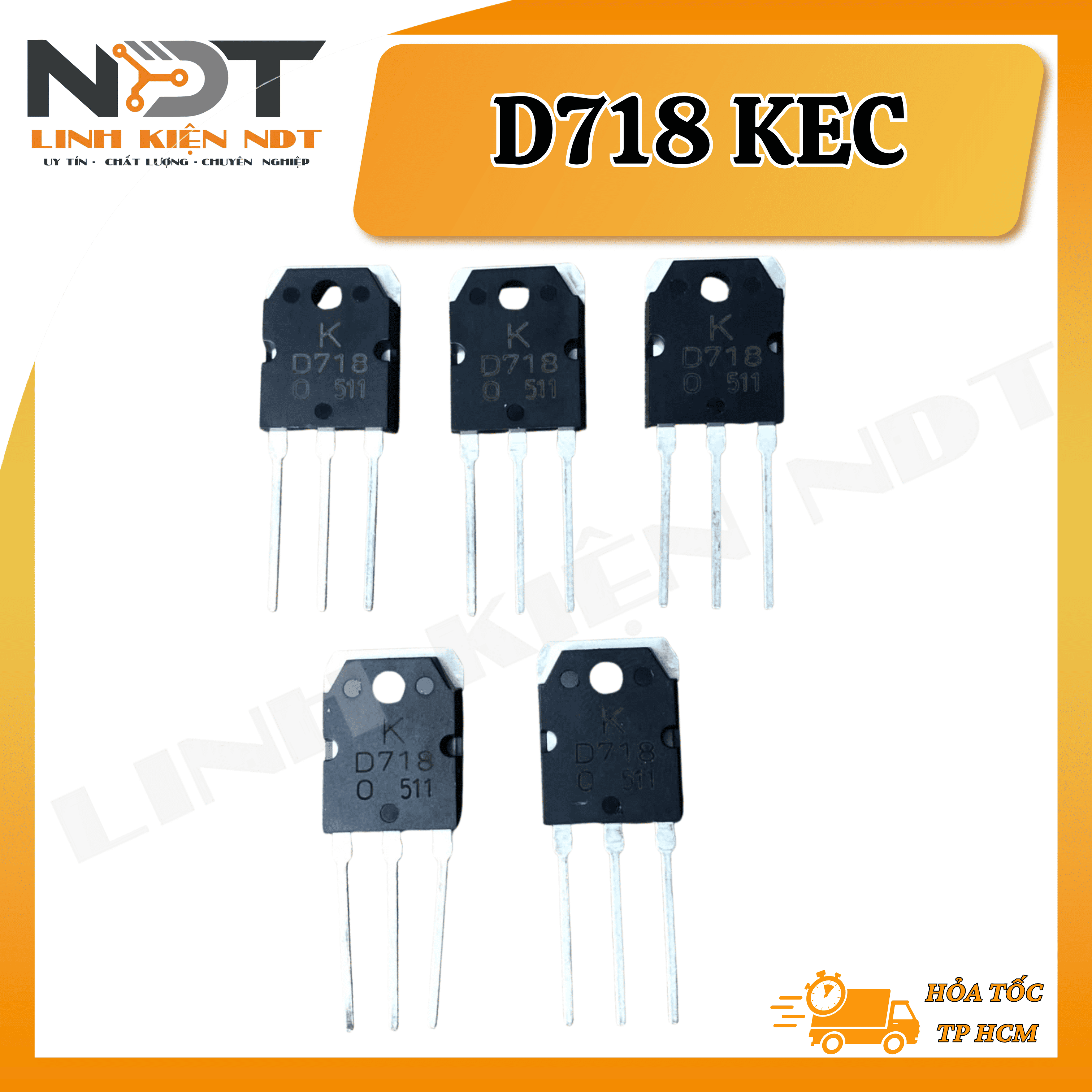 [ COMBO 5 CON ] D718 Transistor Hãng KEC - Linh Kiện NDT
