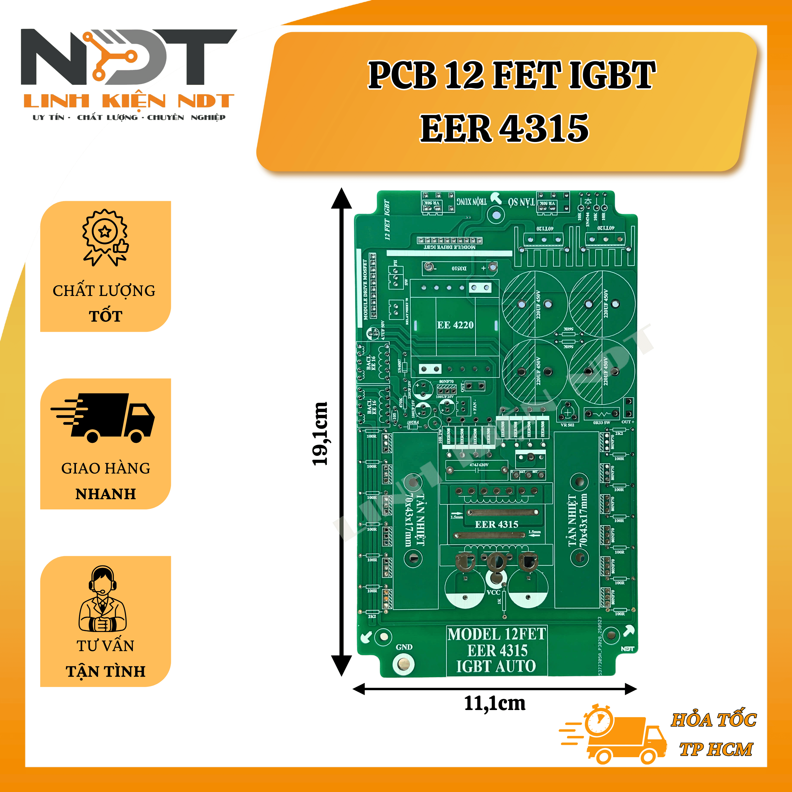 PCB 12 FET IGBT EER4315