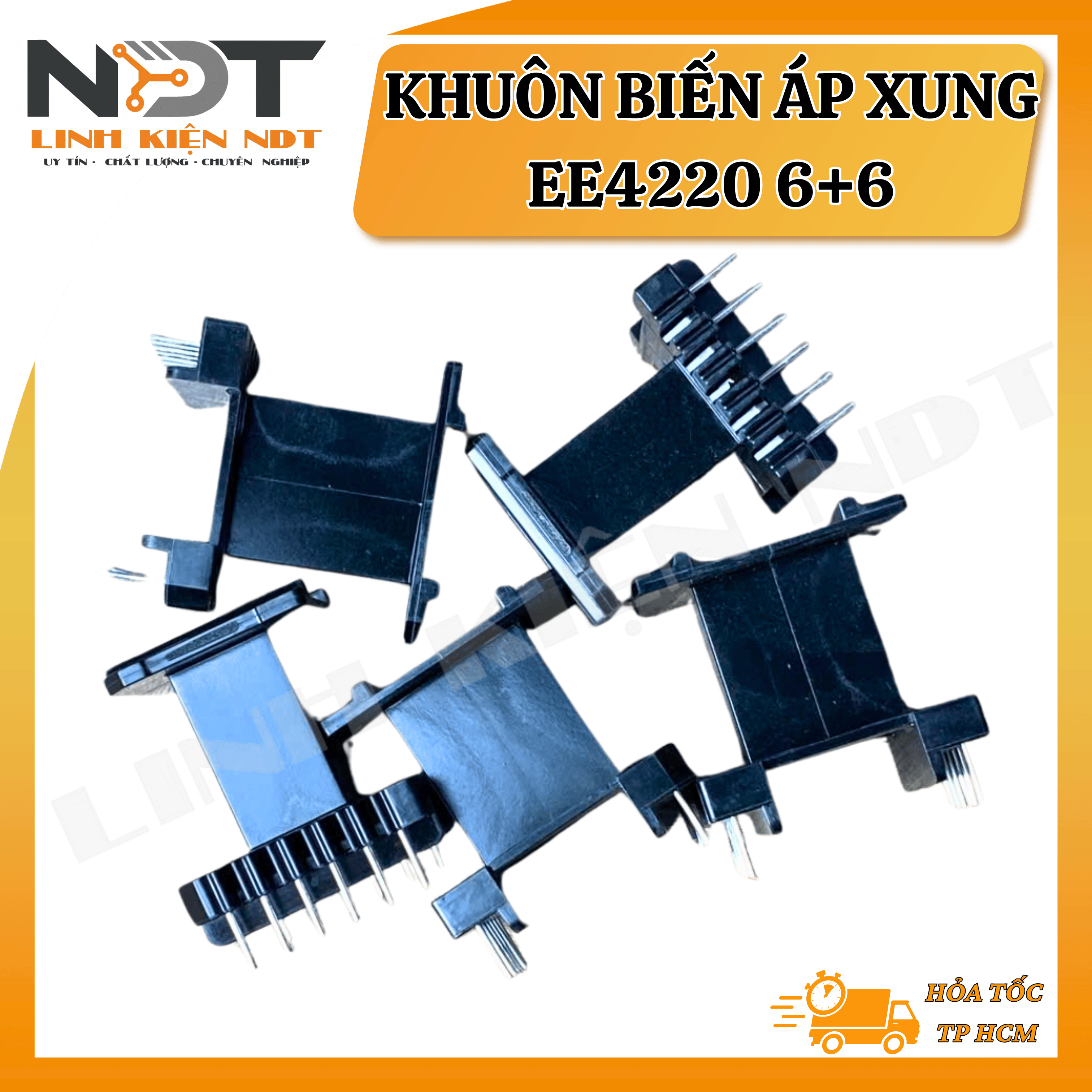 [ COMBO 5 CHIẾC ] Khuôn Biến Áp Xung EE4220 6+6 - Linh Kiện NDT