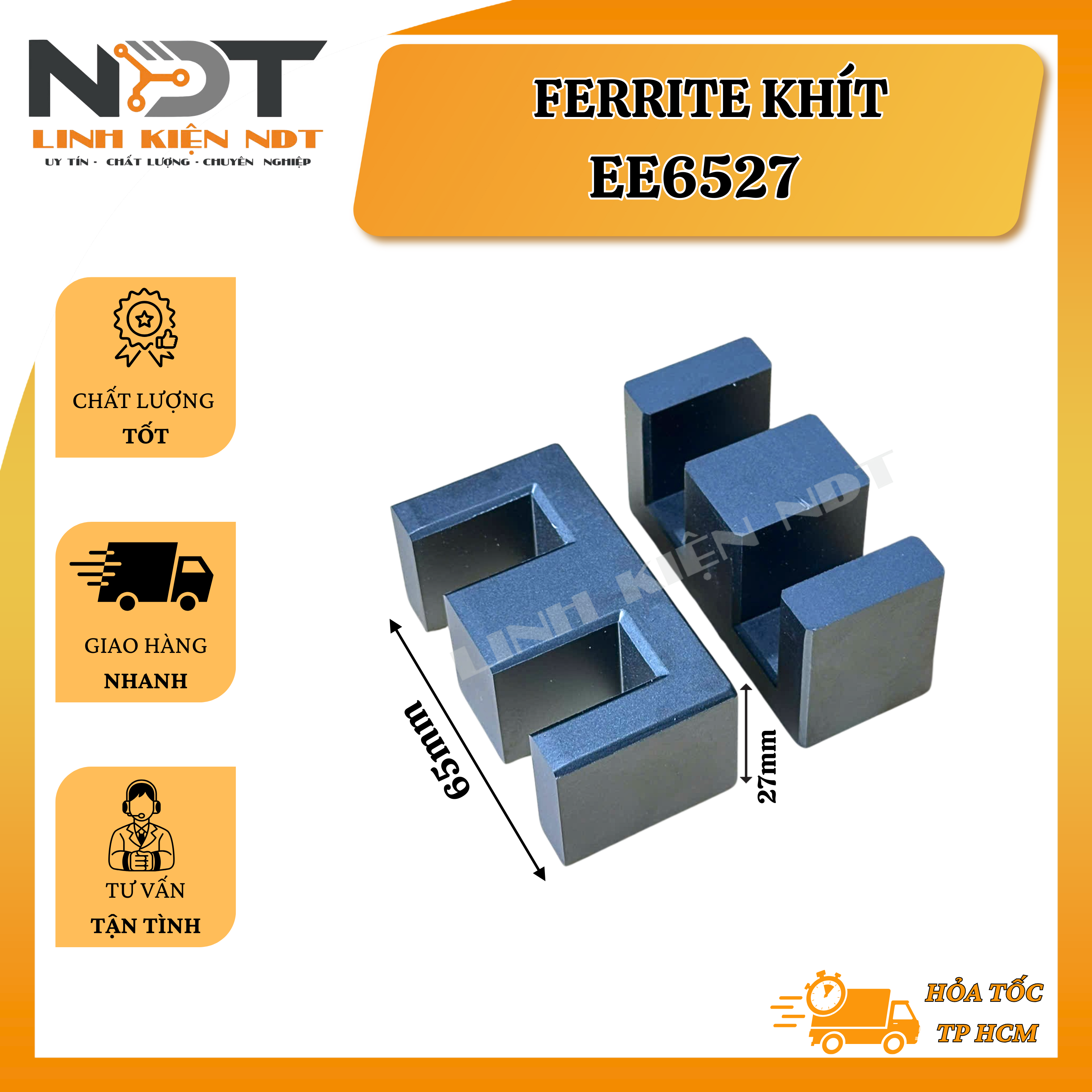 Bộ Ferite Biến Áp Xung EE6527