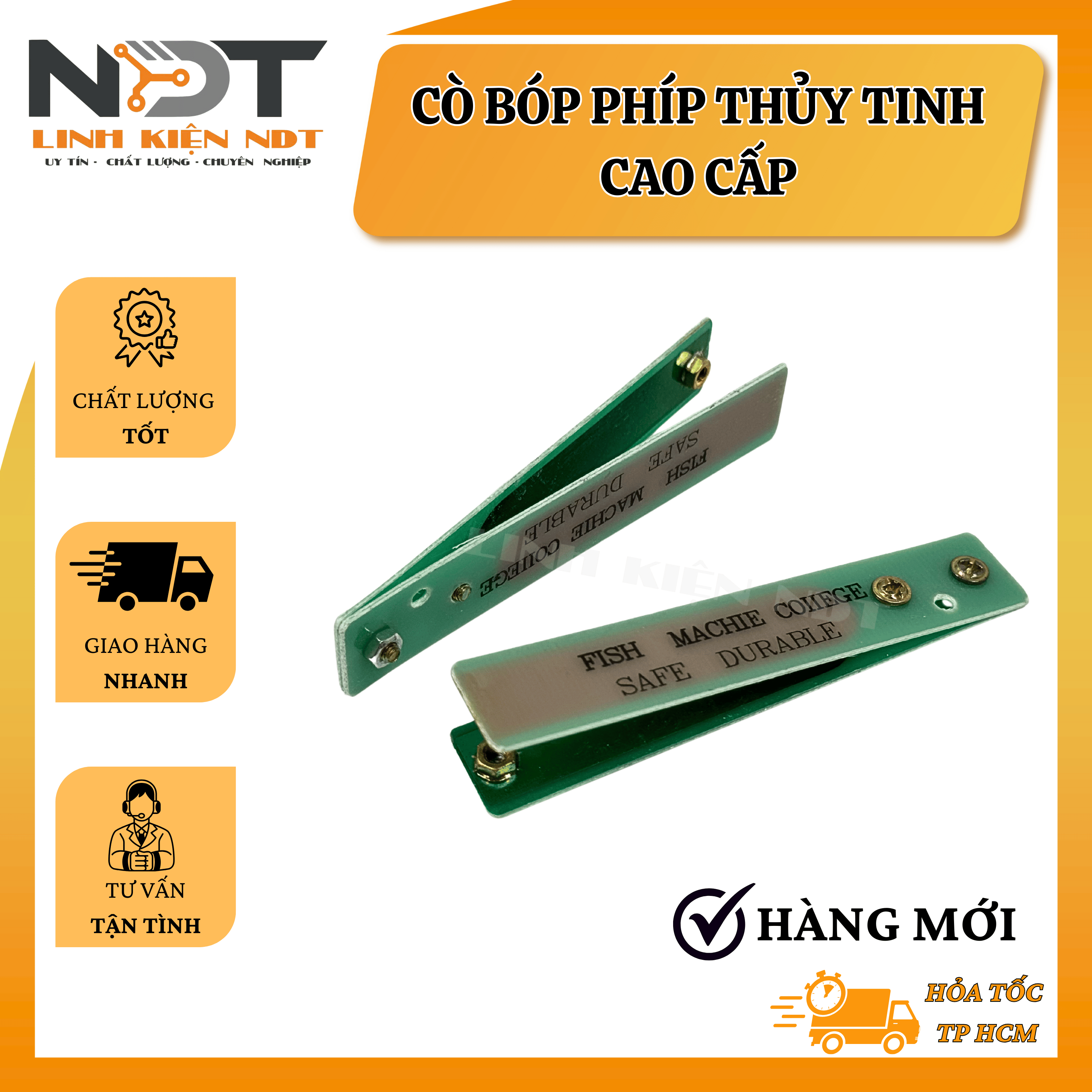 Cò Bóp Phíp thuỷ Tinh Cao Cấp Màu Xanh - Linh Kiện NDT