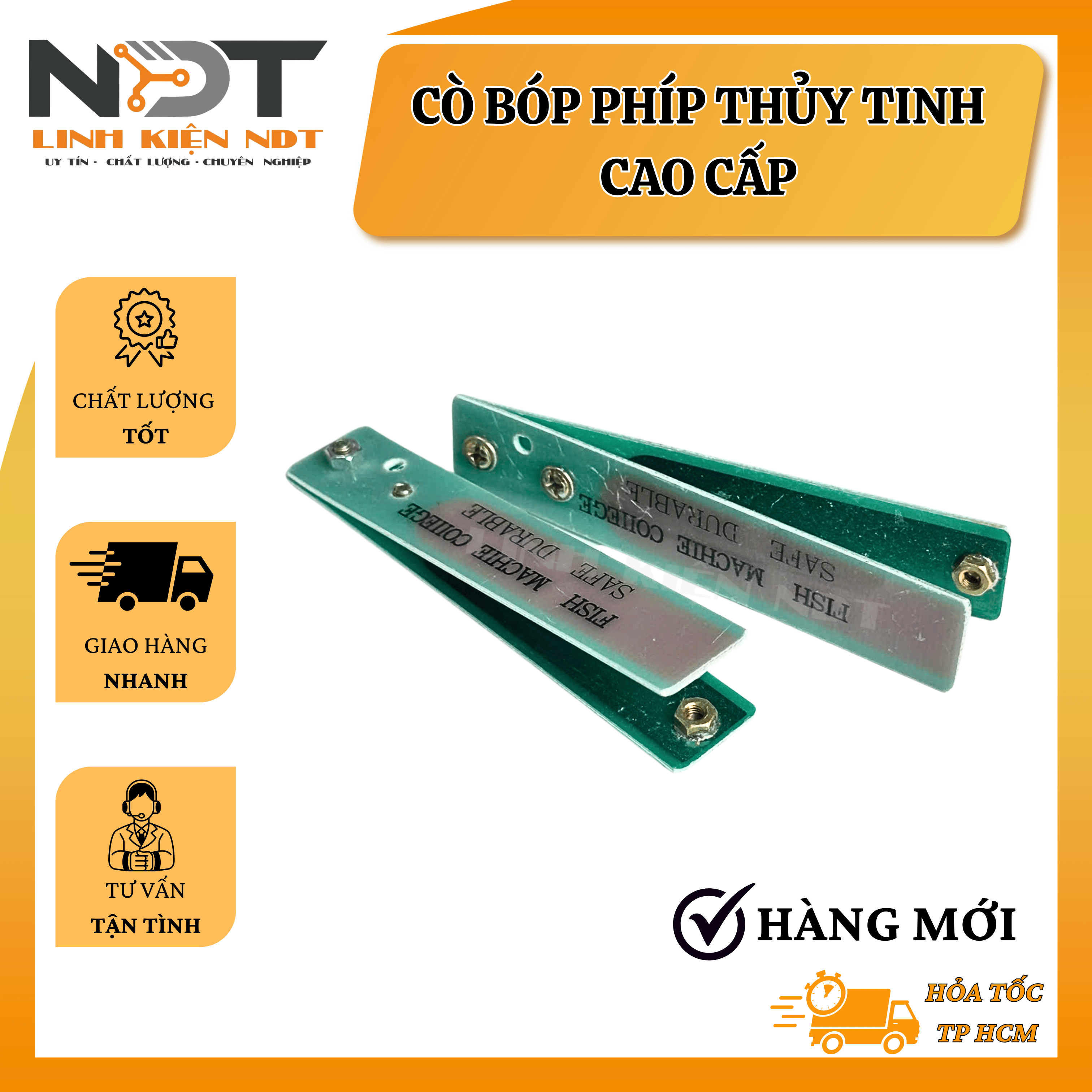 Cò Bóp Phíp thuỷ Tinh Cao Cấp Màu Xanh - Linh Kiện NDT