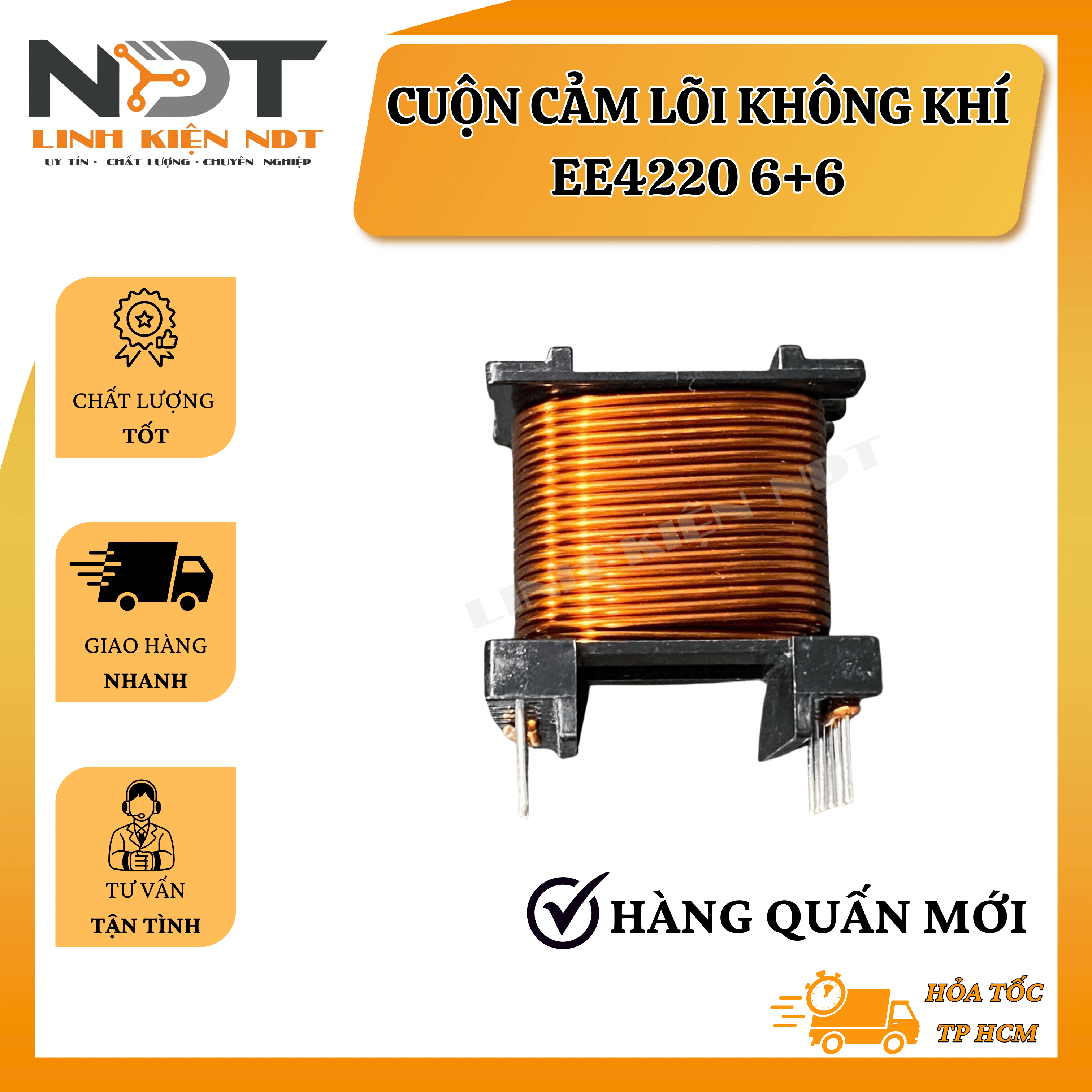 Cuộn Cảm EE4220 6+6 Dây 1.4mm - Linh Kiện NDT