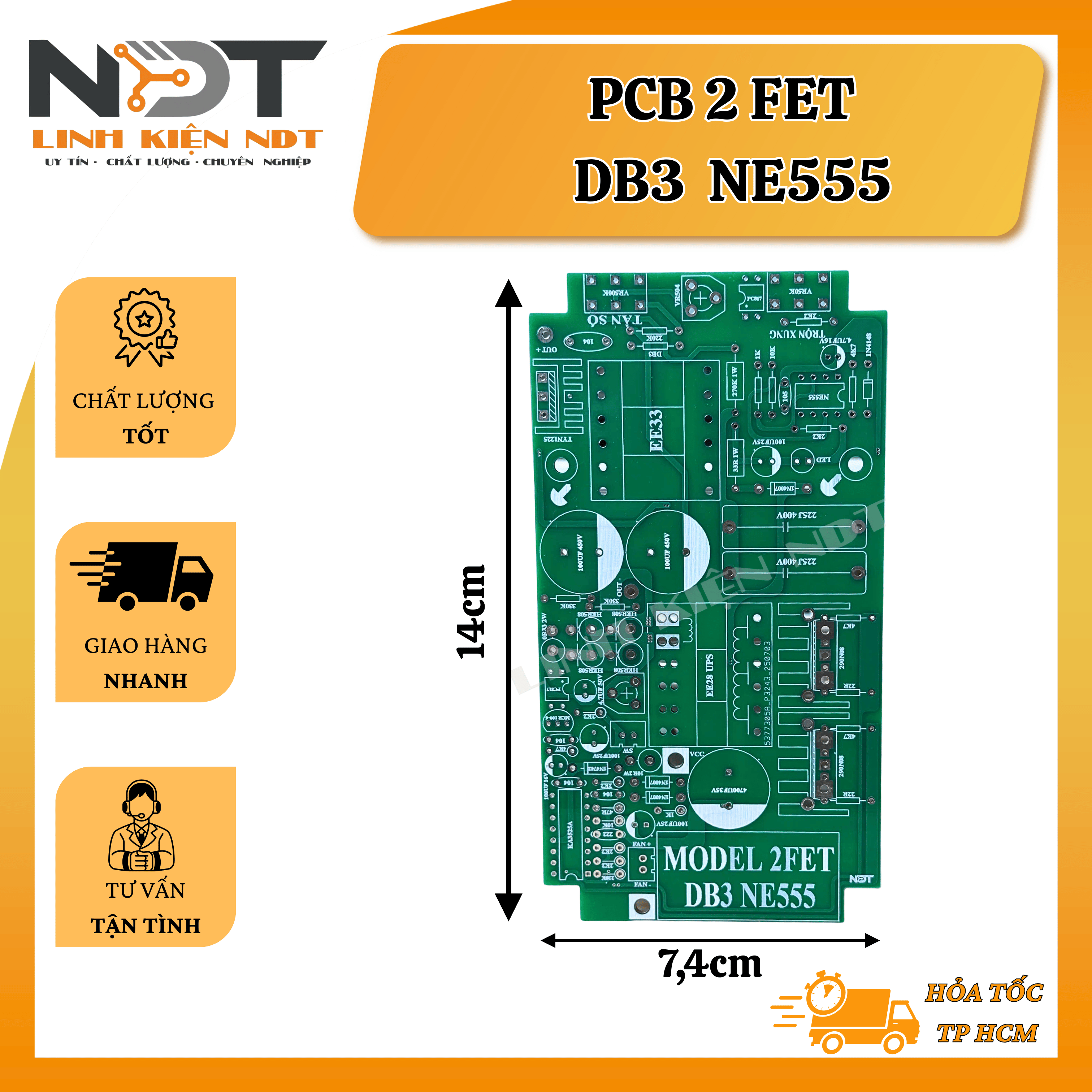PCB 2 Fet DB3 NE555