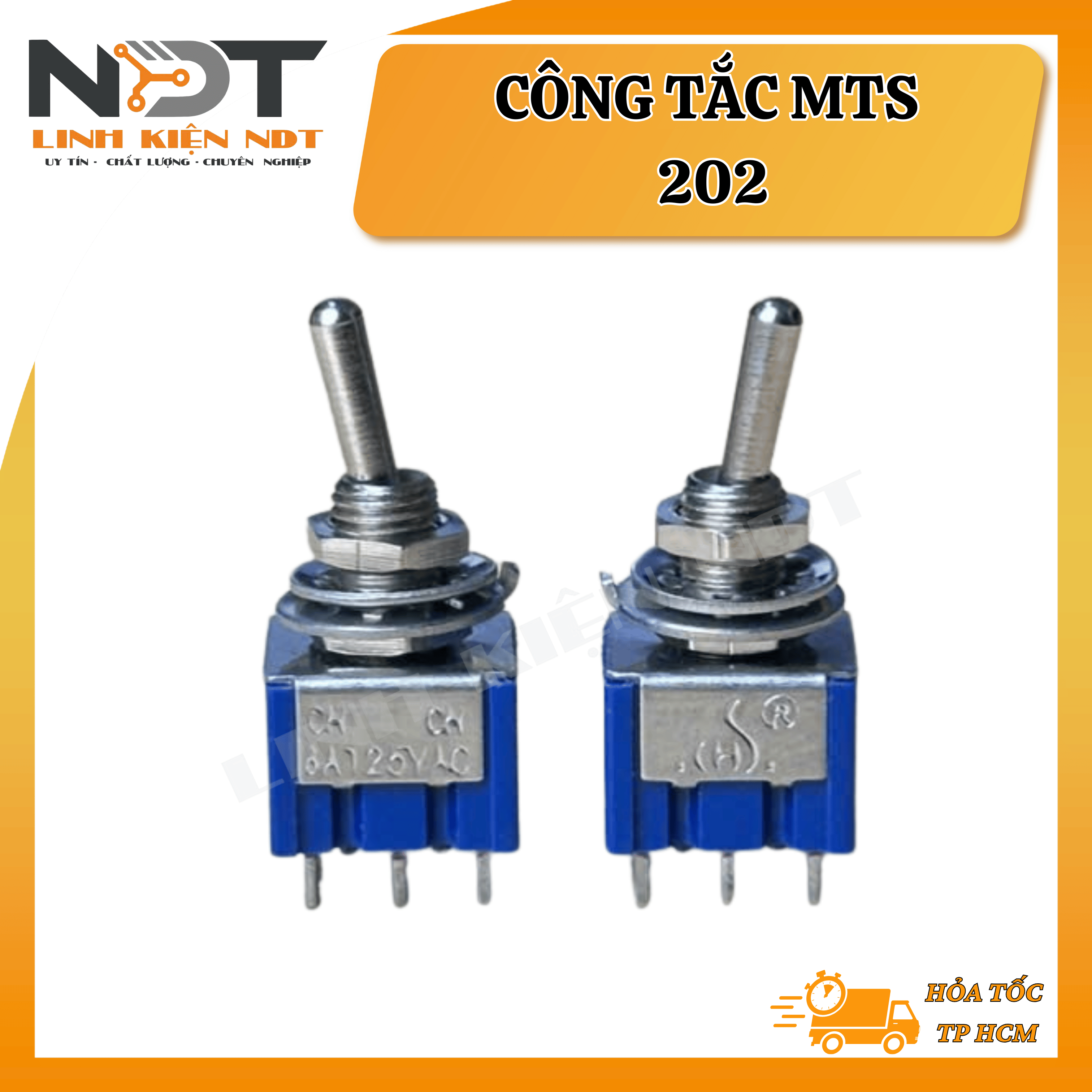 [ COMBO 2 ] Công Tắc Gạt MTS - 202 6 Chân 2P2T ON-ON Loại Tốt - Linh Kiện NDT