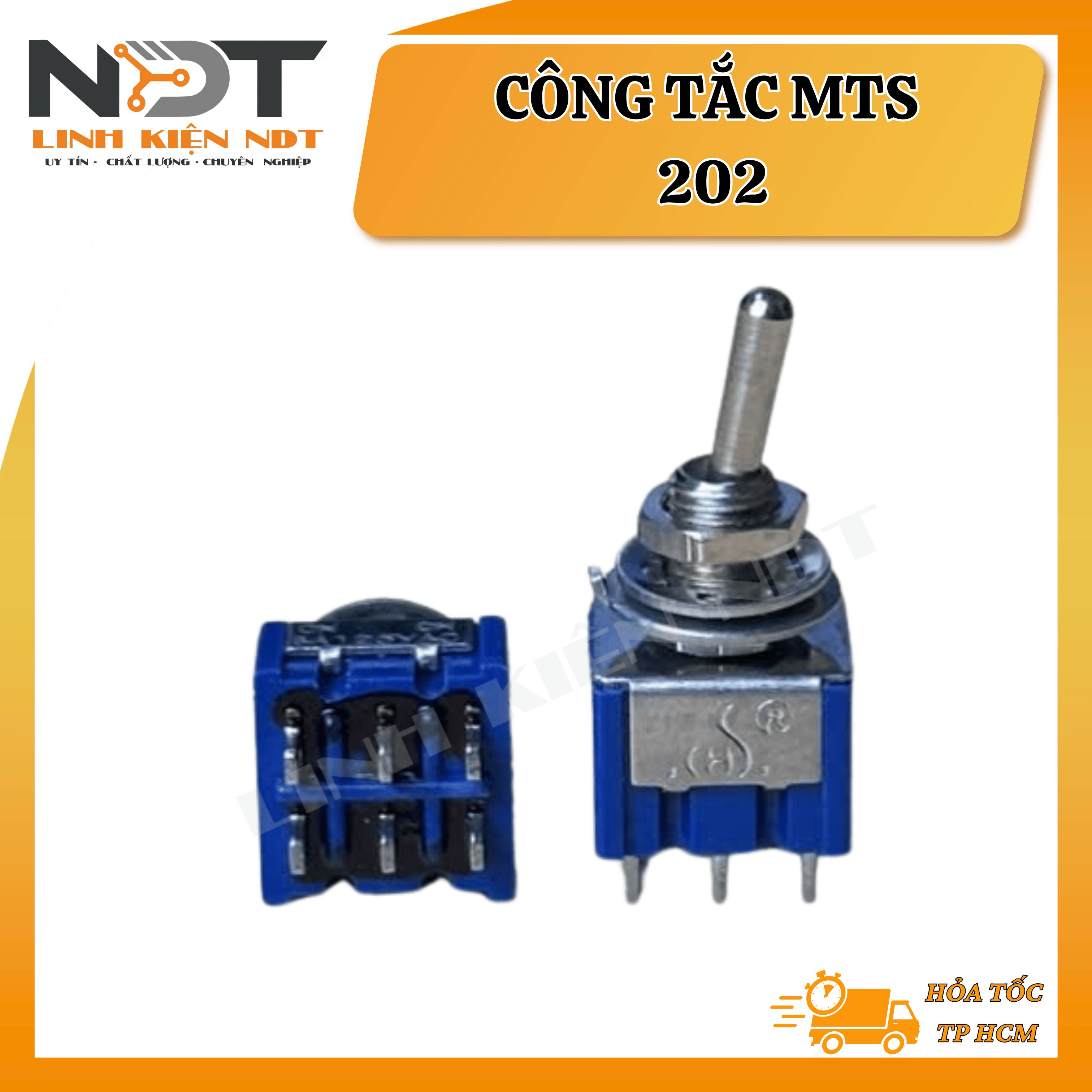 [ COMBO 2 ] Công Tắc Gạt MTS - 202 6 Chân 2P2T ON-ON Loại Tốt - Linh Kiện NDT