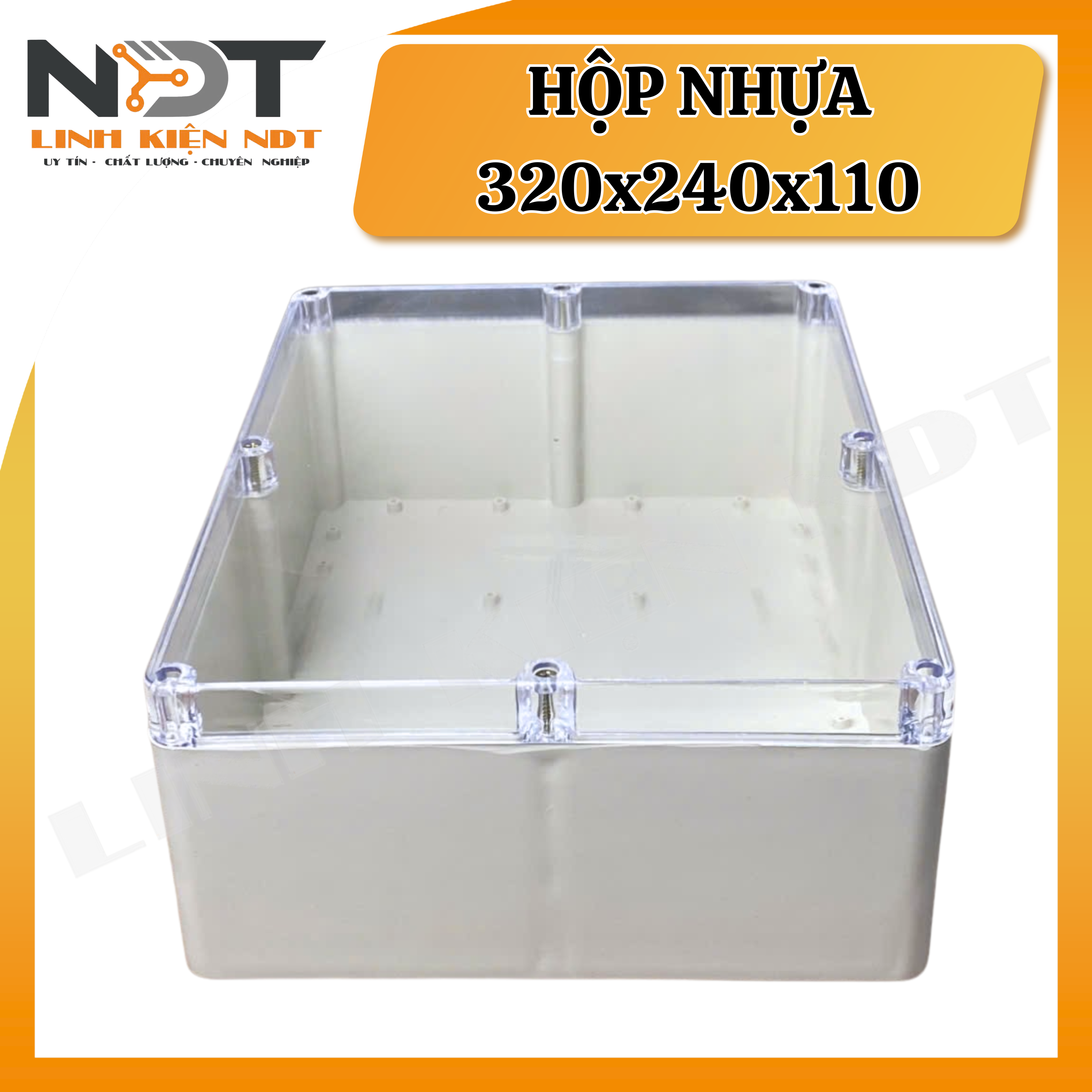Hộp 320x240x110 trằng nắp trong Vy Anh