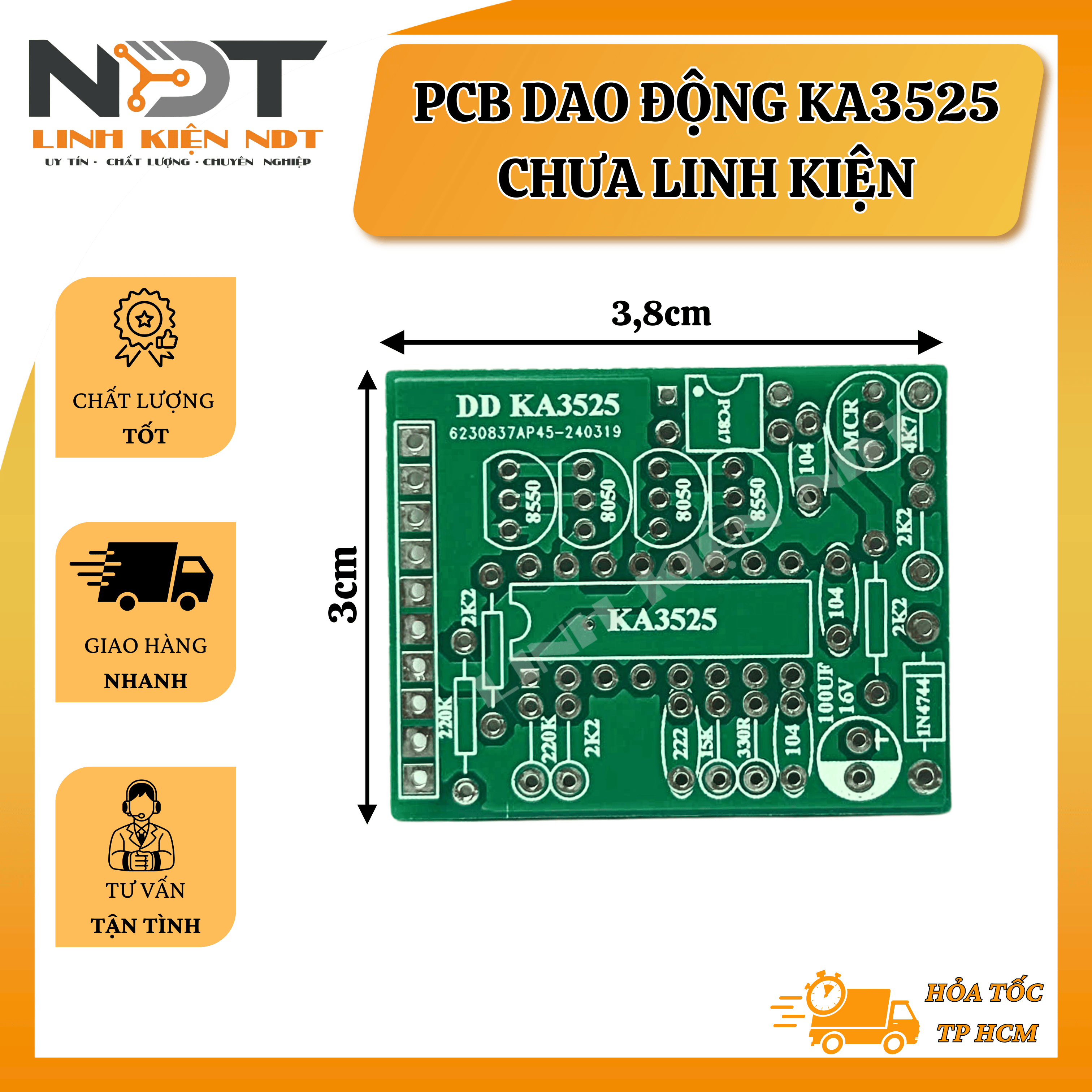 PCB Dao Động KA3525 - Linh Kiện NDT