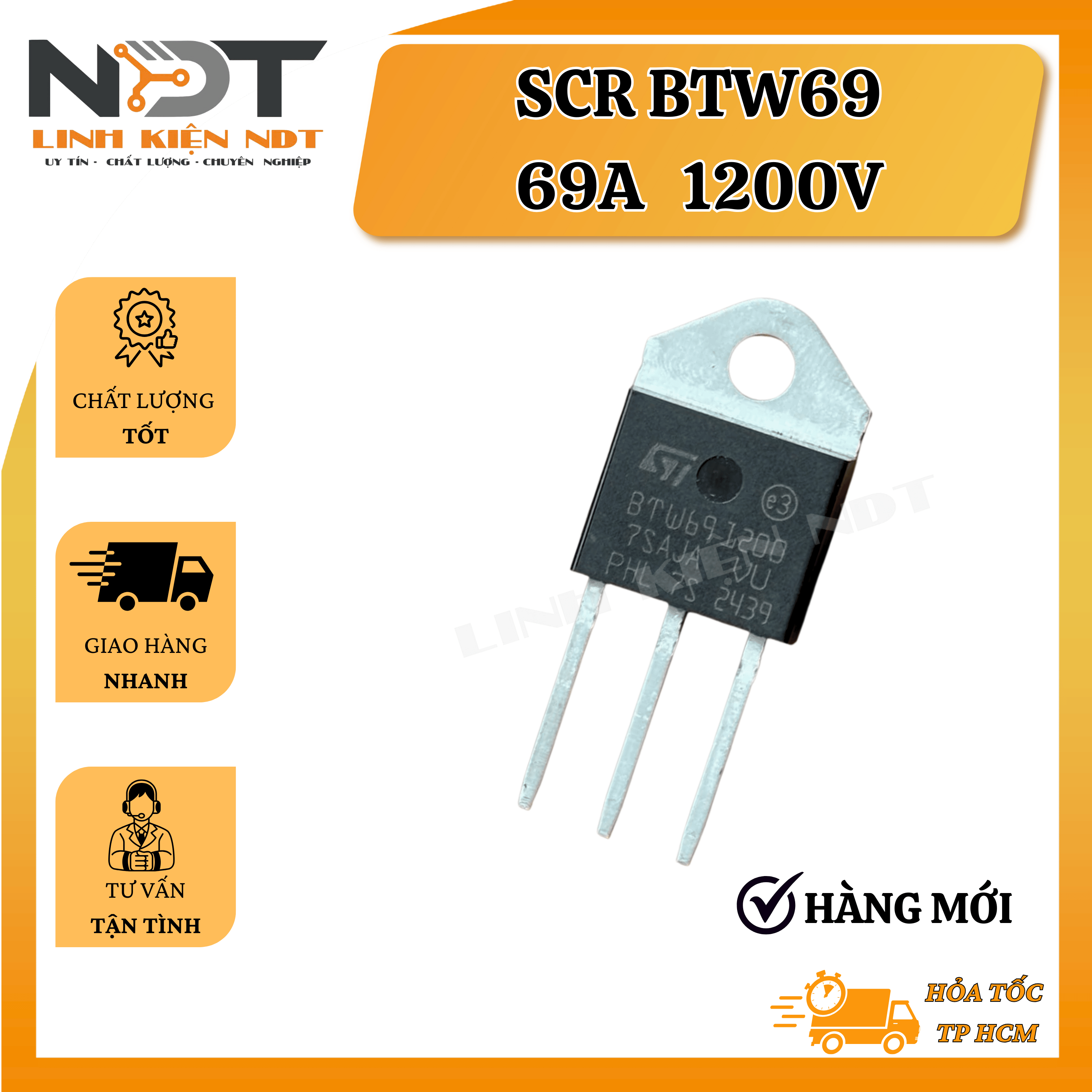 SCR BTW69 1200 - SCR 69A 1200V - Linh Kiện NDT