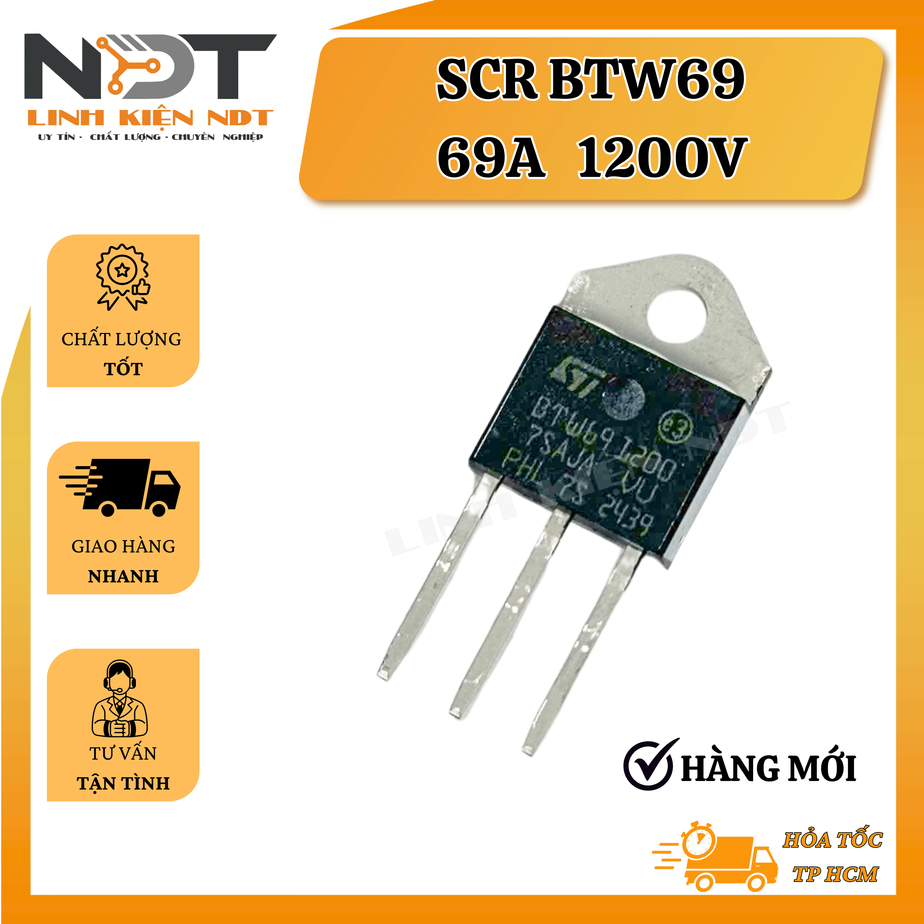 SCR BTW69 1200 - SCR 69A 1200V - Linh Kiện NDT