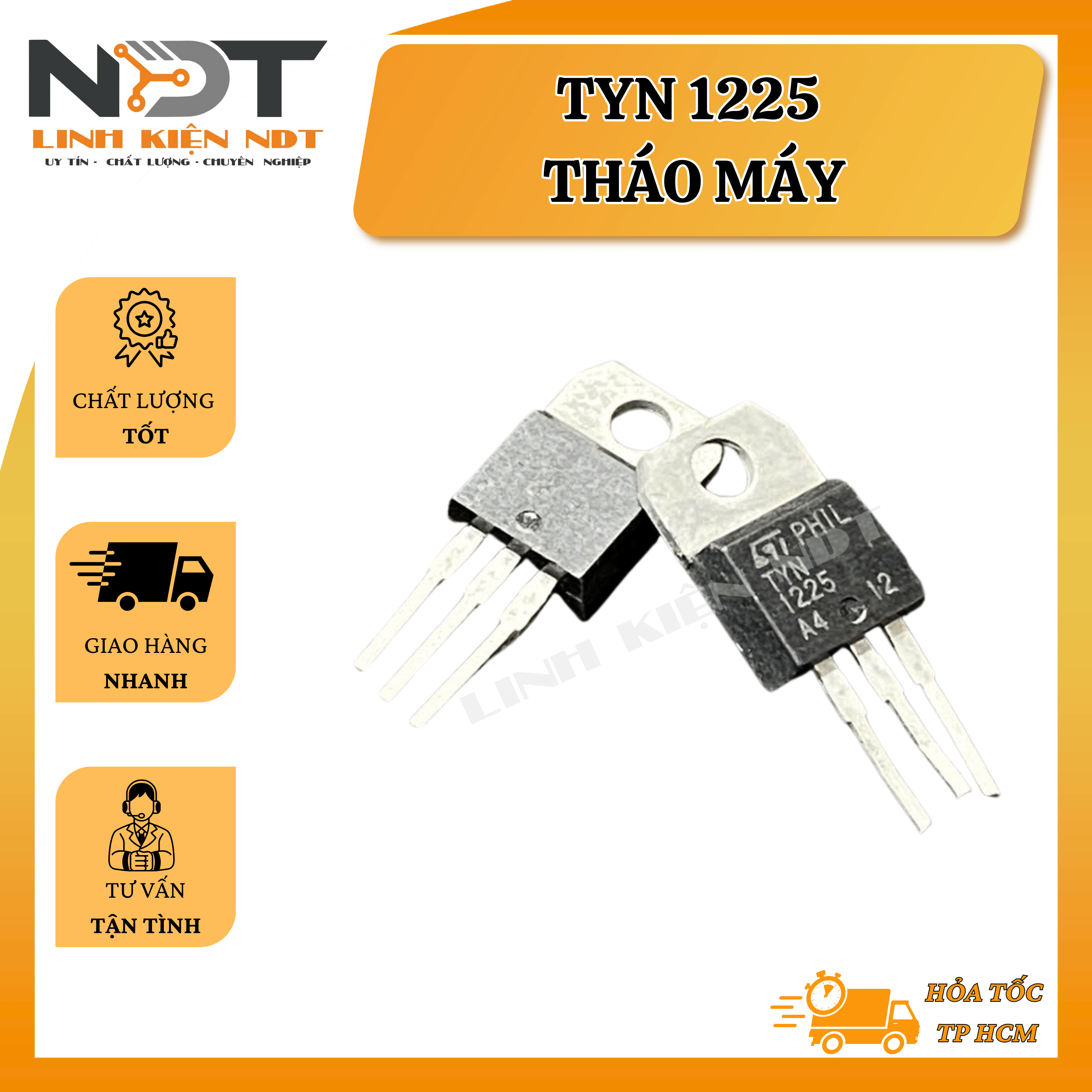 SCR TYN1225 25A 1200V Hàng Tháo Máy Philip - Linh Kiện NDT