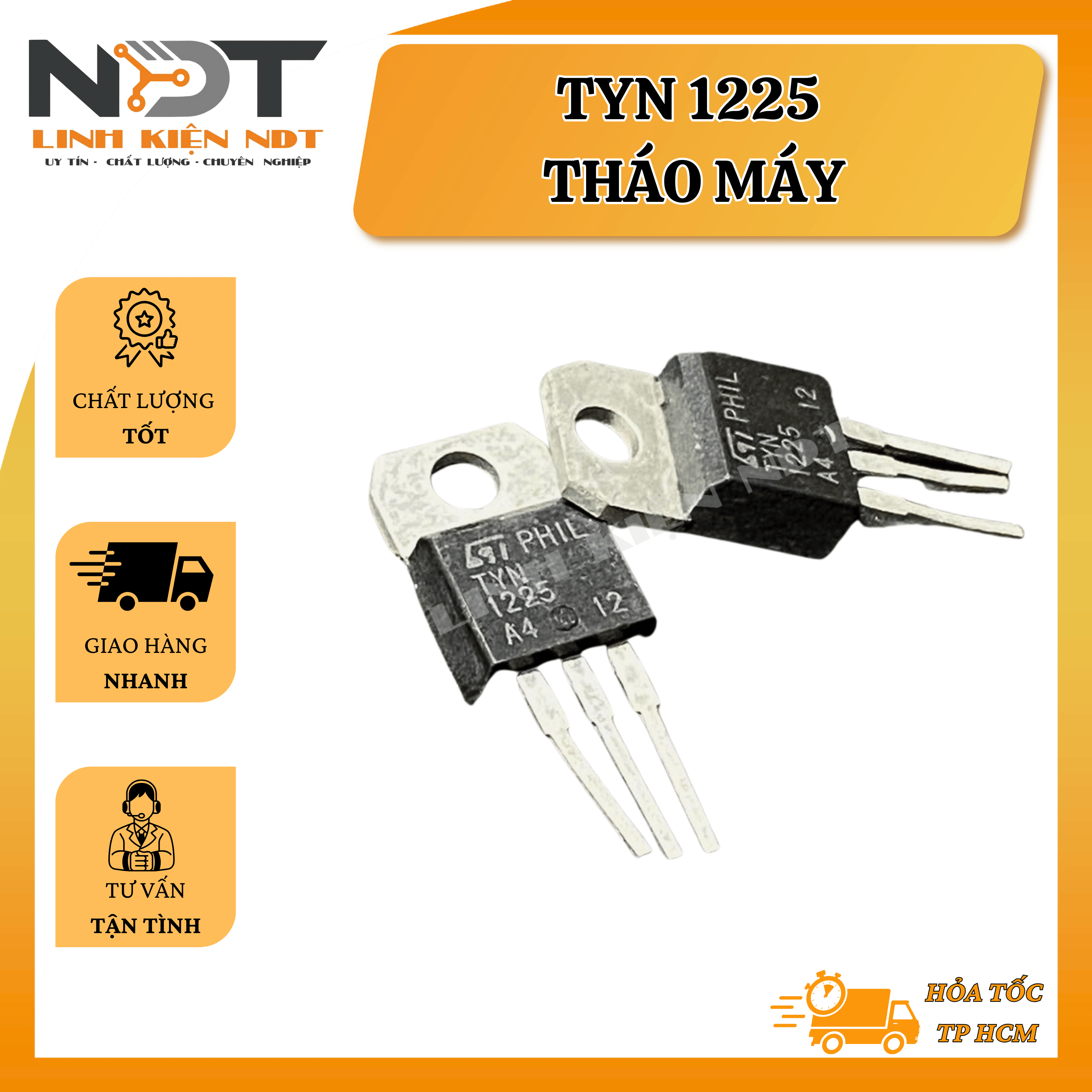SCR TYN1225 25A 1200V Hàng Tháo Máy Philip - Linh Kiện NDT