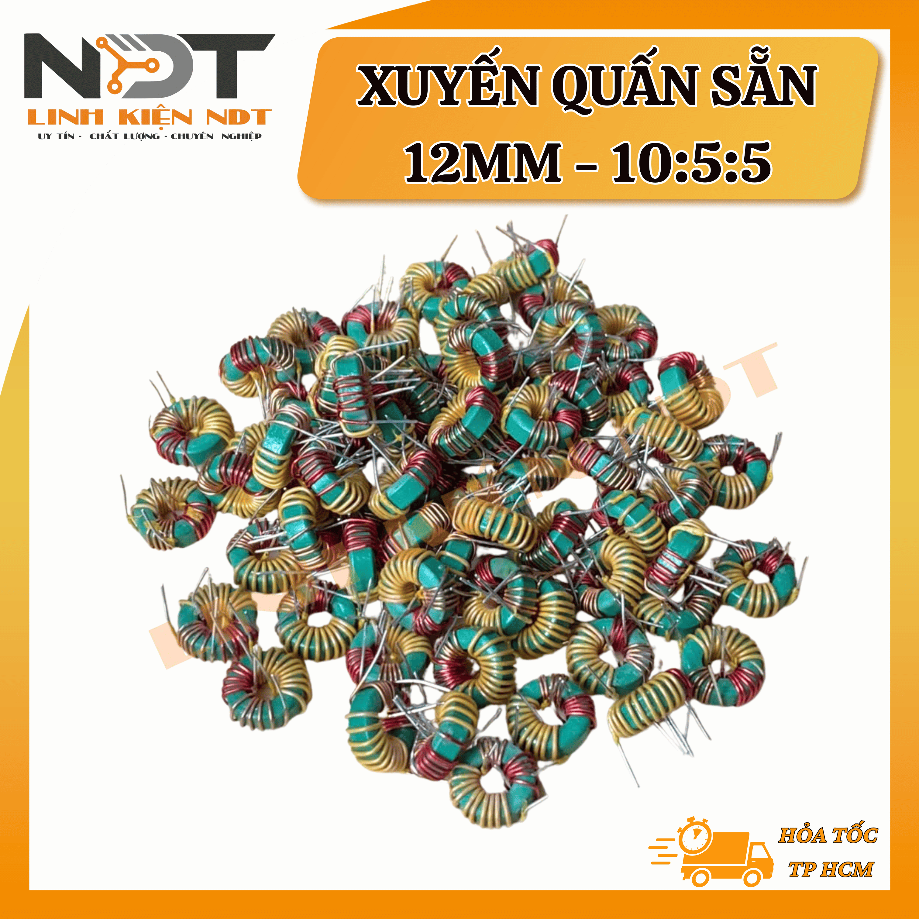Lõi Xuyến 12mm Quấn Sẵn 10:5:5 - Linh Kiện NDT