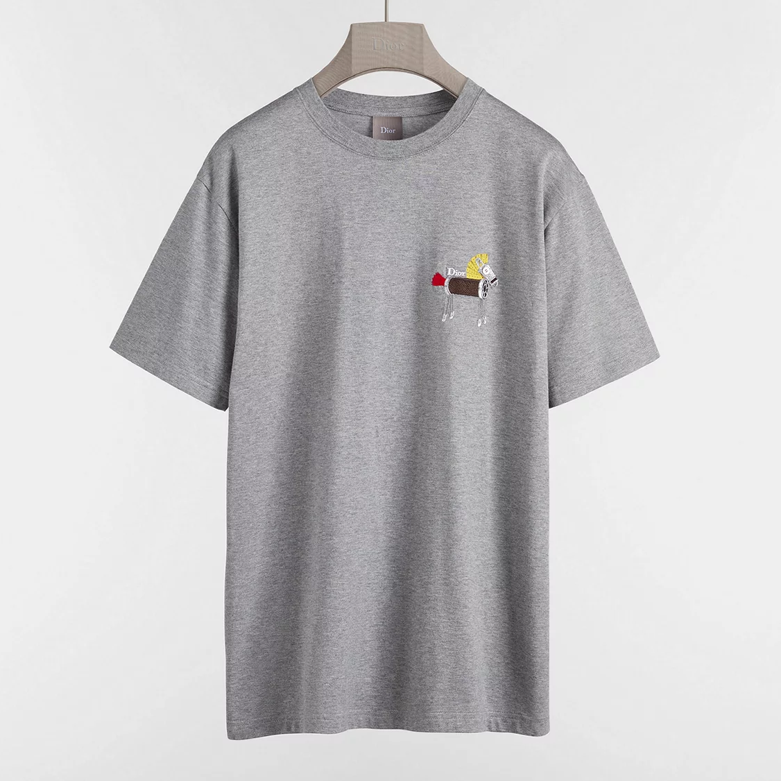 ÁO THUN DIOR WITH HORSE (GREY)