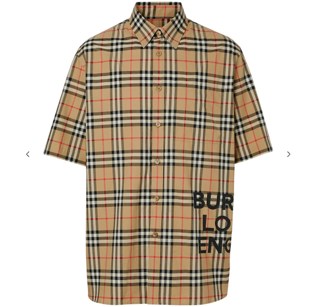 Áo Sơ mi tay ngắn Burberry vintage check oversized [Mirror Quality]