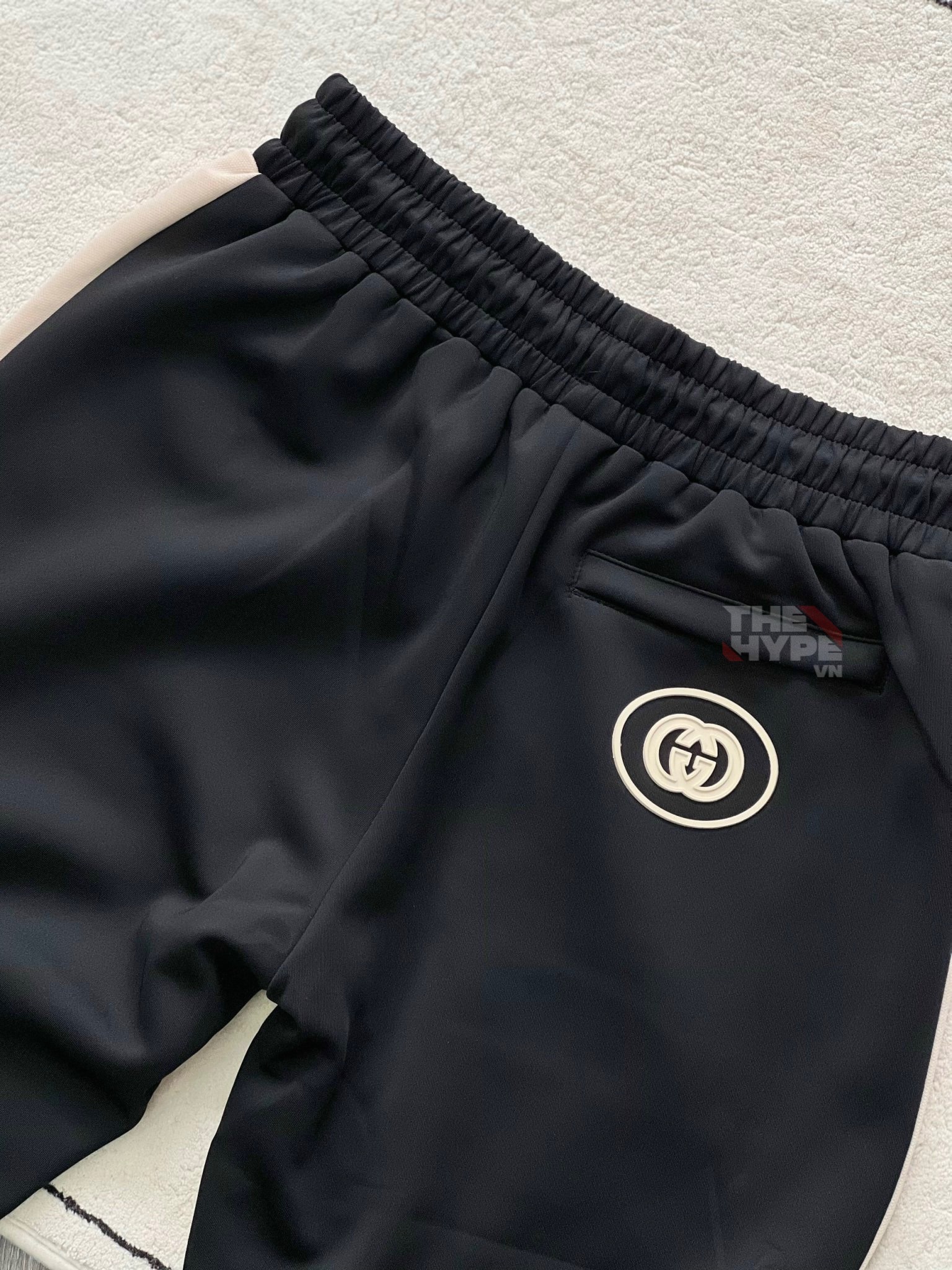 GUCCI PANTS - Quần GC Printed Neoprene Joggers (Black) [Mirror Quality]
