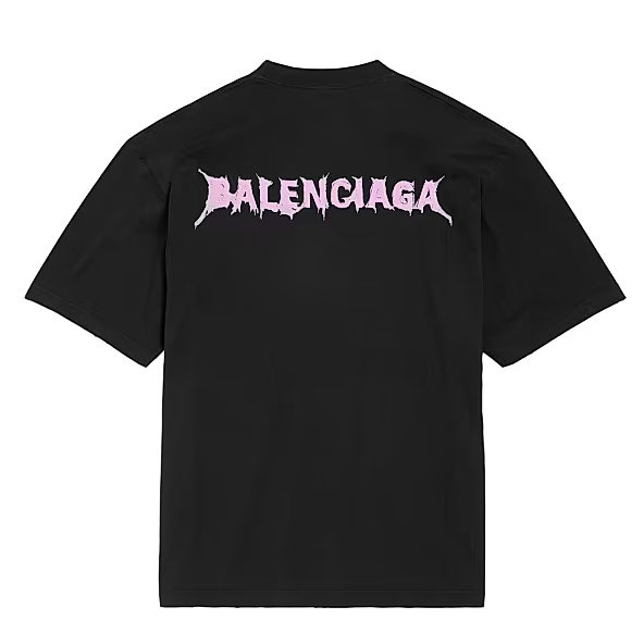 ÁO THUN BALENCIAGA DIY BACK MEDIUM FIT T-SHIRT(BLACK)