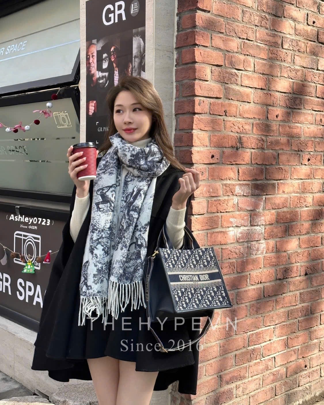 Túi Dior Small Book Tote Oblique Jacquard (Blue)