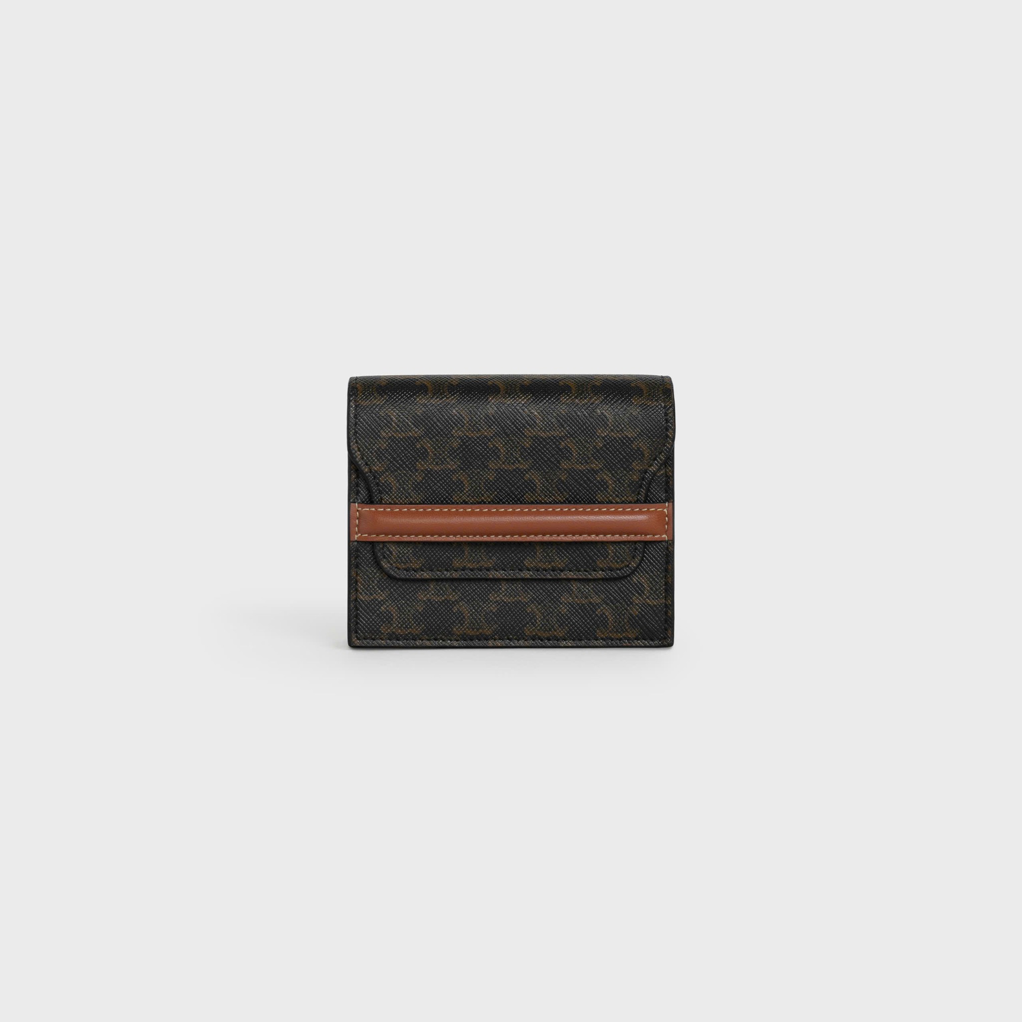 VÍ CELINE FLAP ORIGAMI TRIOMPHE LAMBSKIN (TAN) [MIRROR QUALITY]