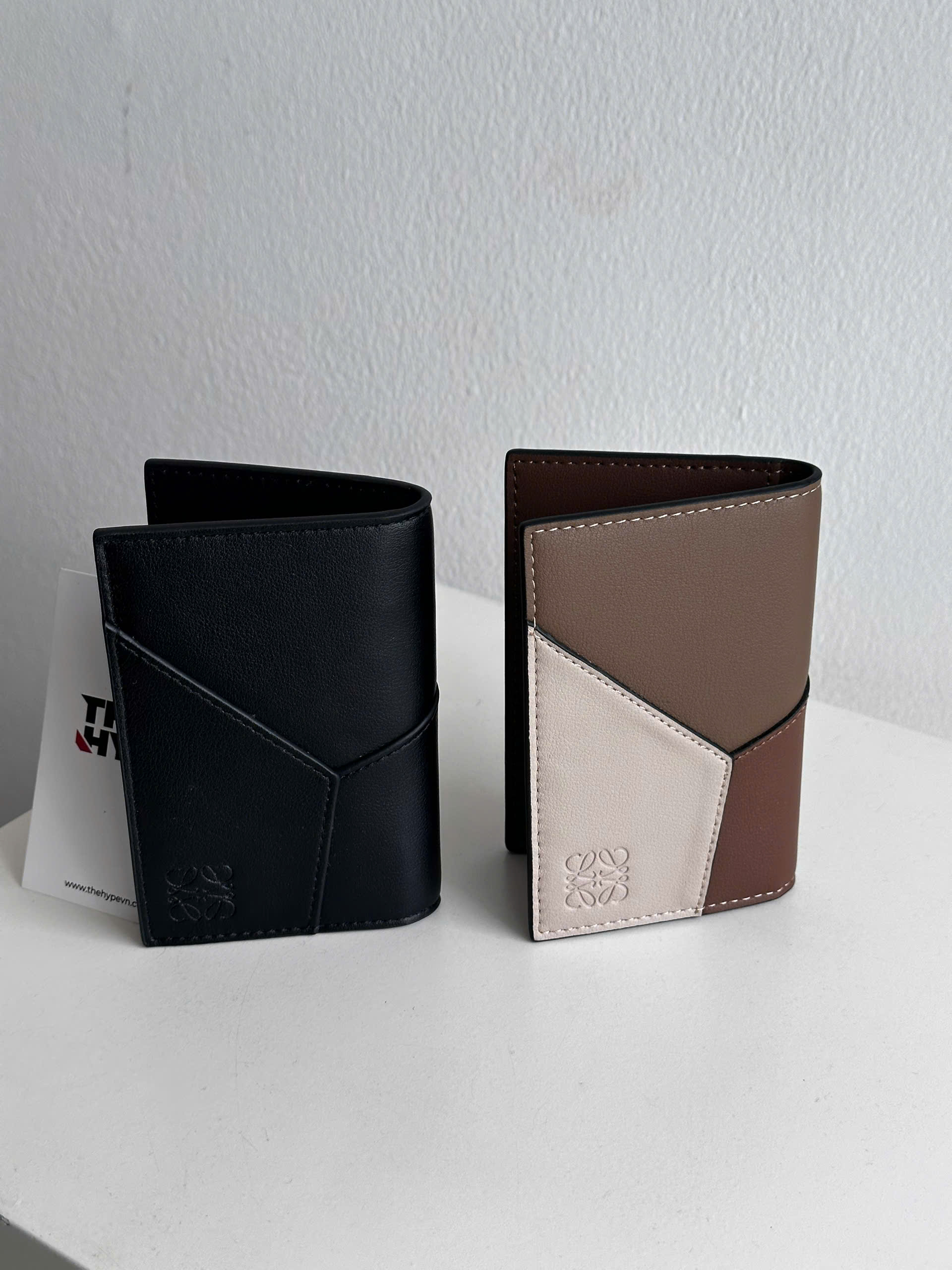 Ví Loewe Puzzle Bifold Card Holder Calfskin( BLACK)