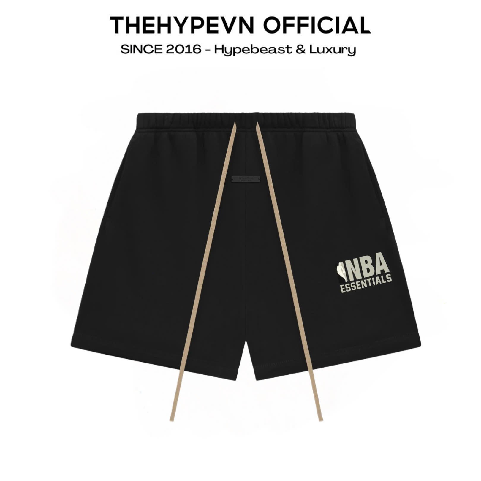 QUẦN NGẮN FOG ESSENTIALS NBA SS25 GREY LOGO (BLACK)