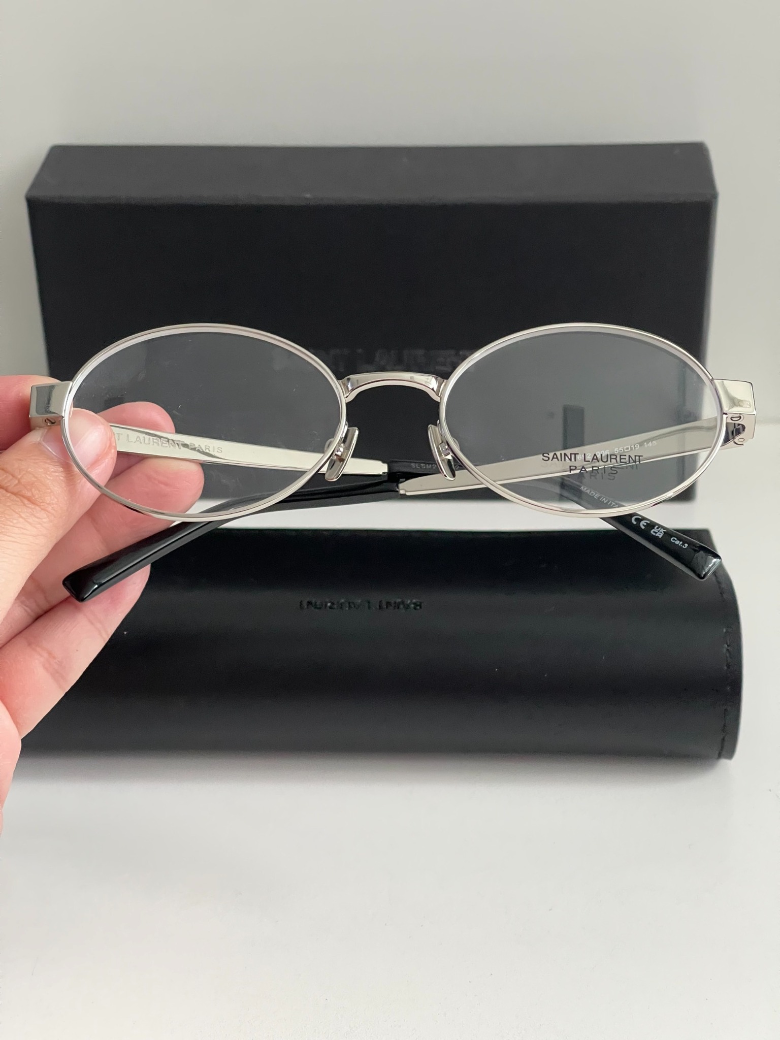 Kính Saint Laurent YSL SL129 (Silver) [Mirror Quality]