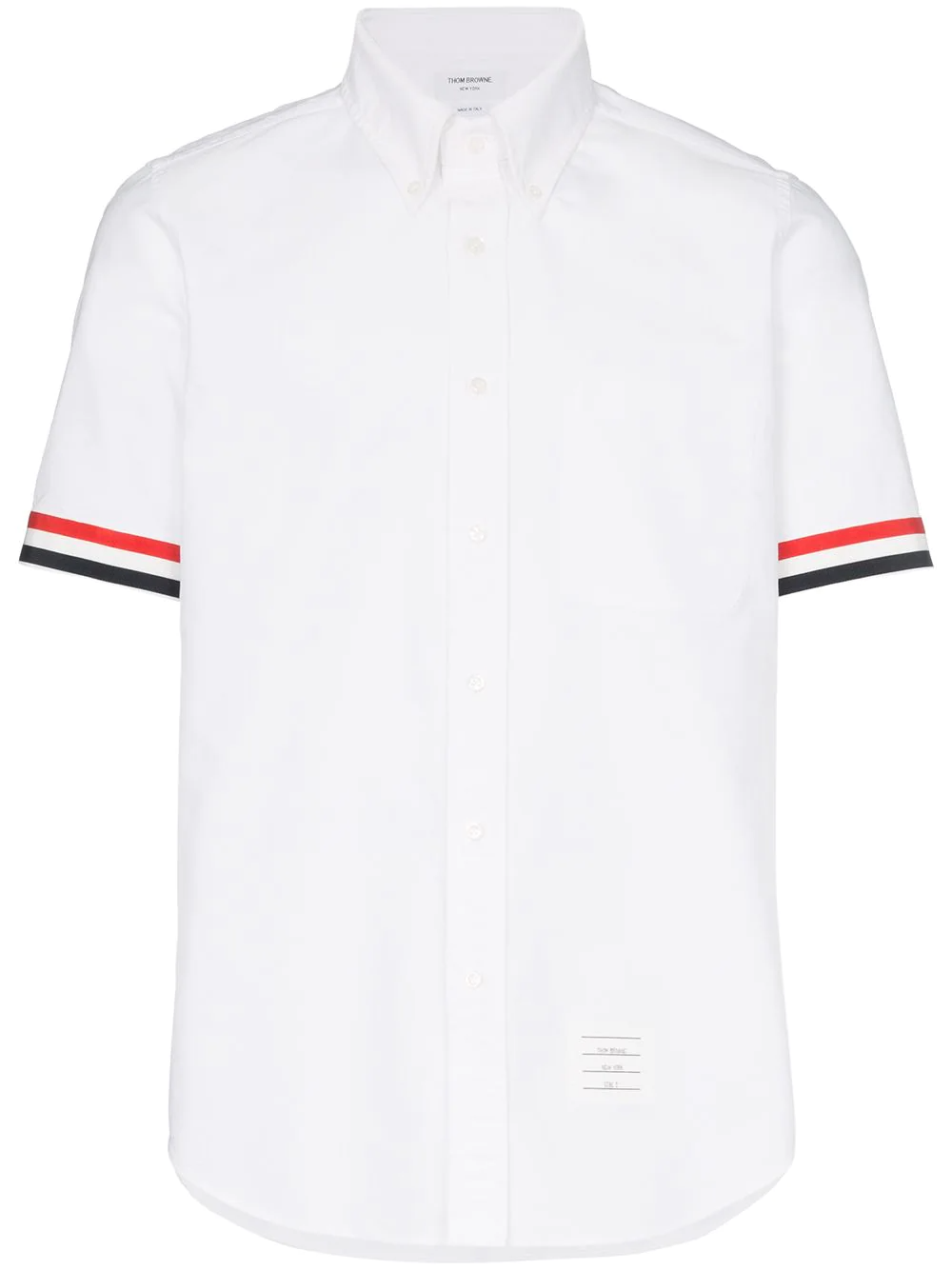 THOM BROWNE SHIRT - Áo sơ mi Thom Browne Grosgrain Oxford (Sọc tay ngắn) [Mirror Quality]