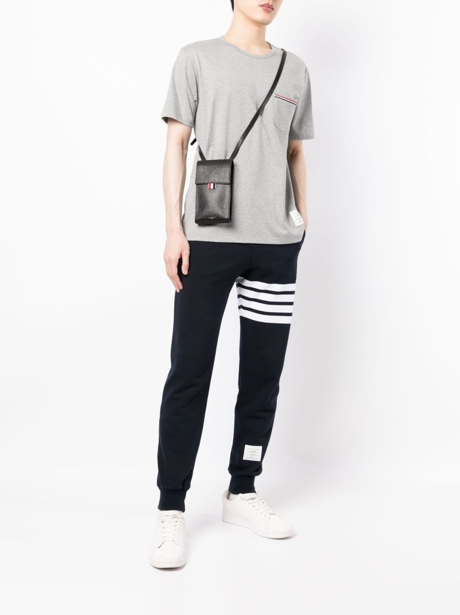 TÚI THOM BROWNE STRAP PHONE HOLDER (BLACK)