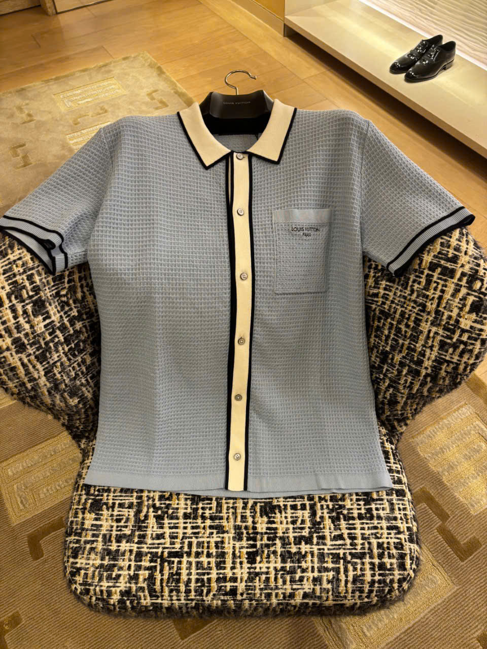 ÁO POLO LOUIS VUITTON BLUE LINE (BLUE)