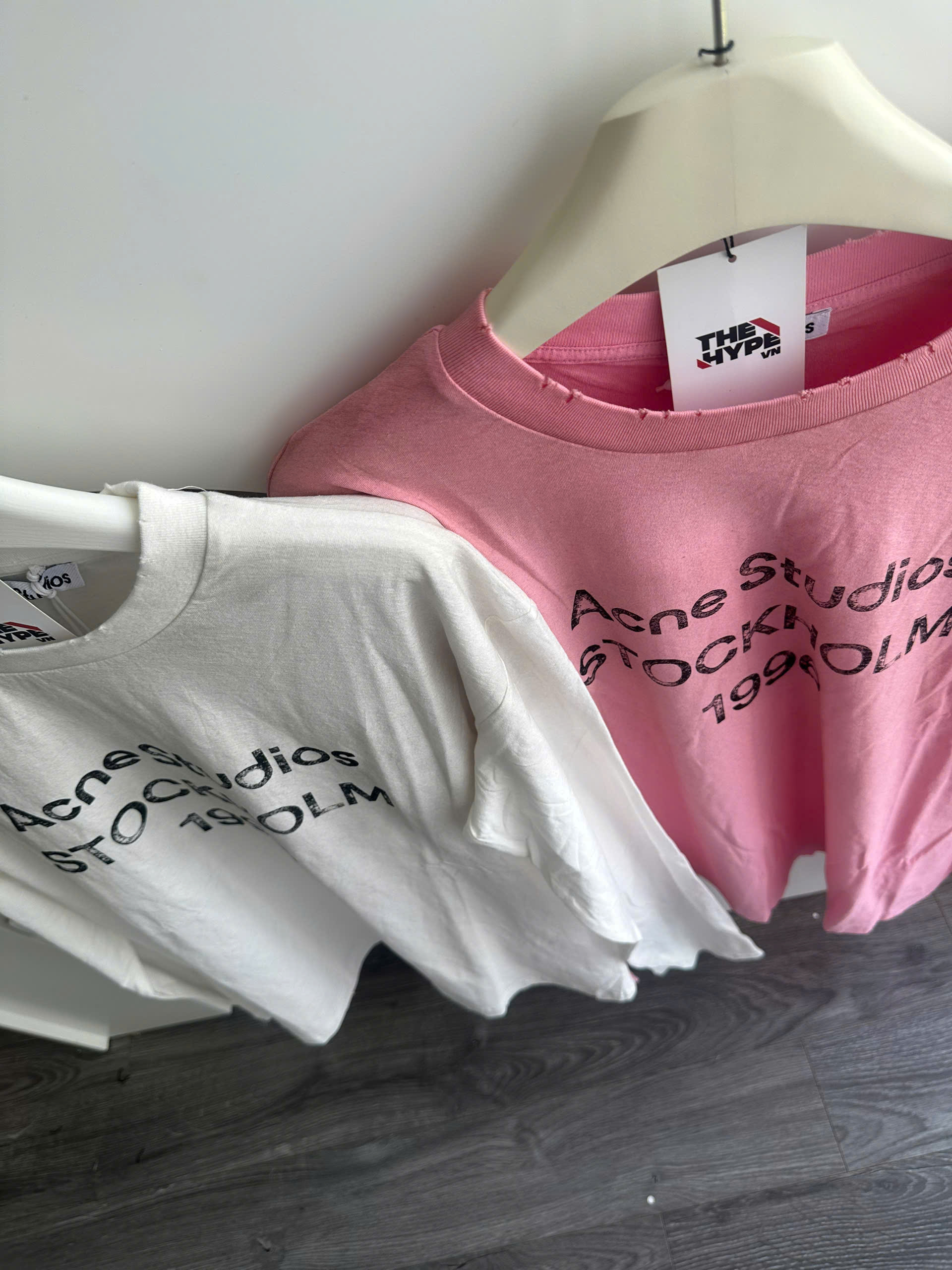 ÁO TAY DÀI ACNE STUDIOS FADED EXFORD U 1996 (WHITE)