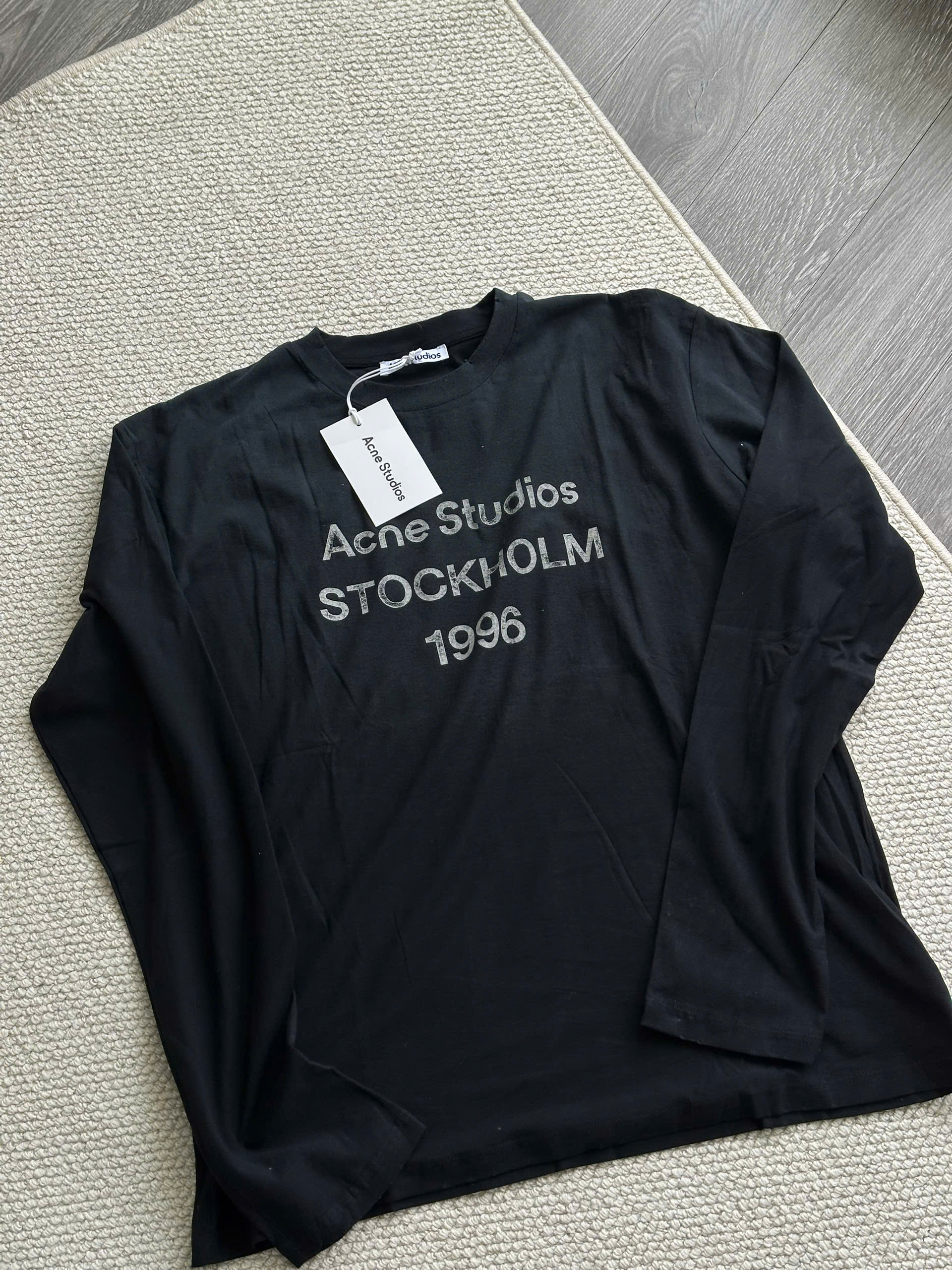ÁO TAY DÀI ACNE STUDIOS EXFORD U 1996 (BLACK)