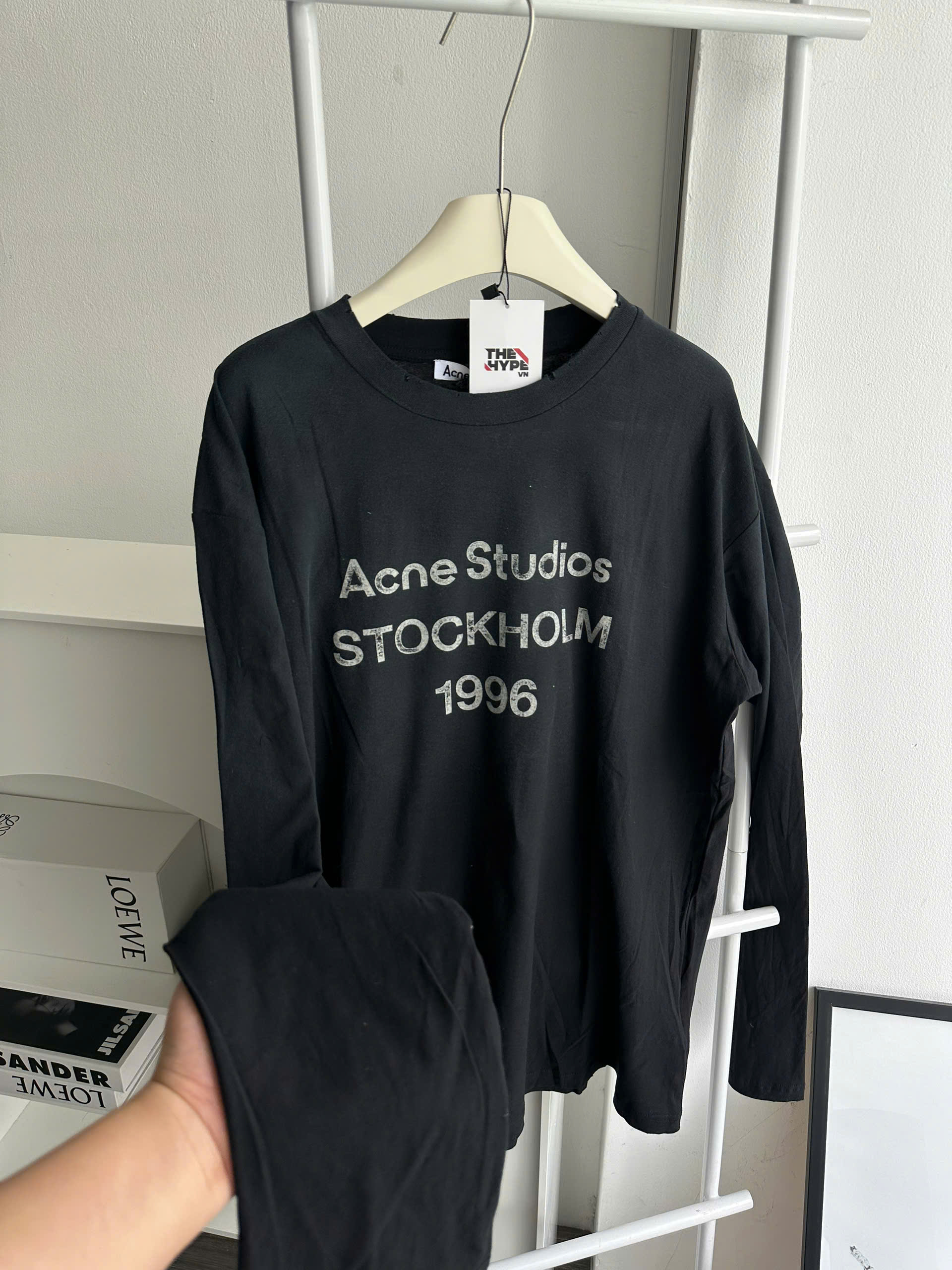 ÁO TAY DÀI ACNE STUDIOS EXFORD U 1996 (BLACK)