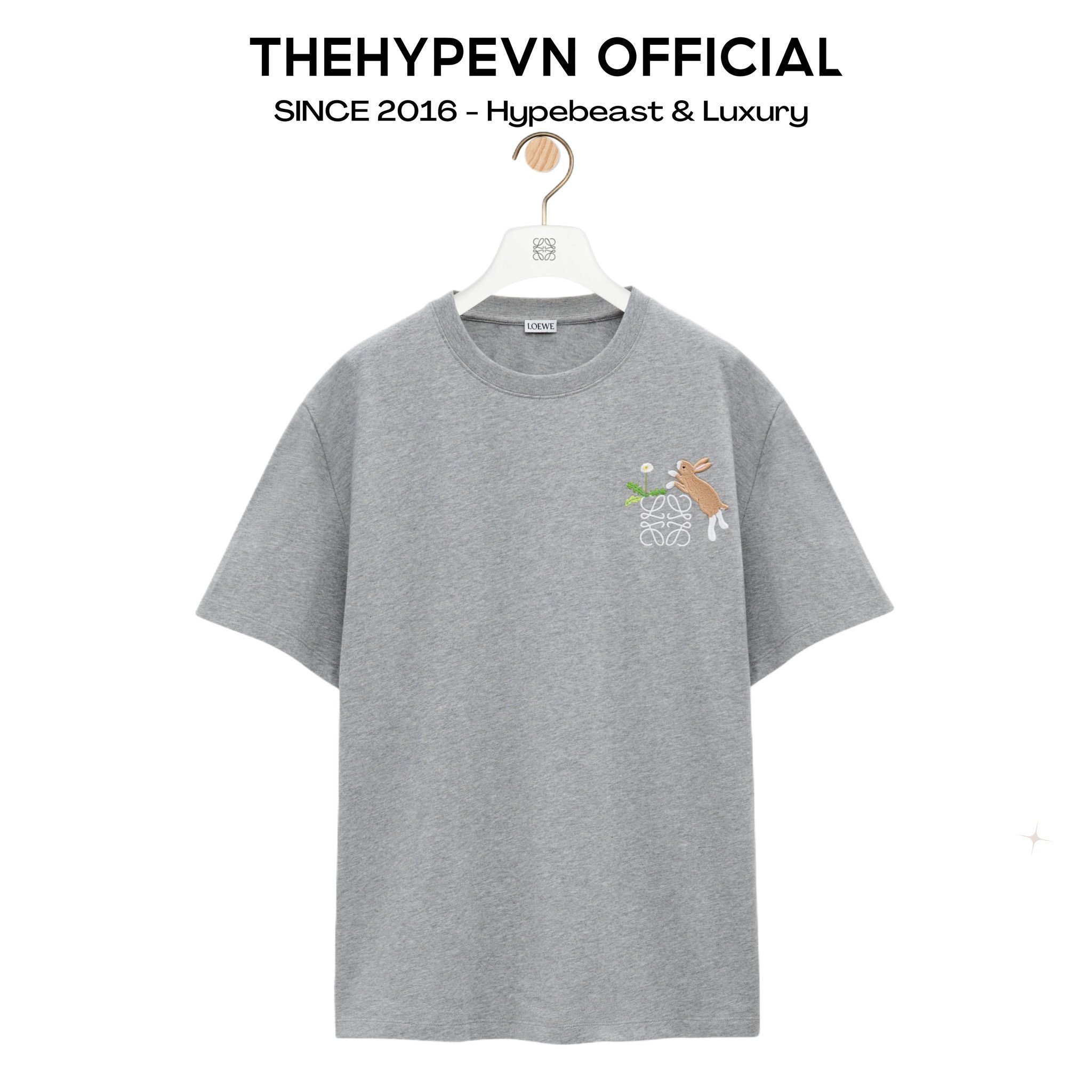 ÁO THUN LOEWE BUNNIES ANAGRAM (GREY)