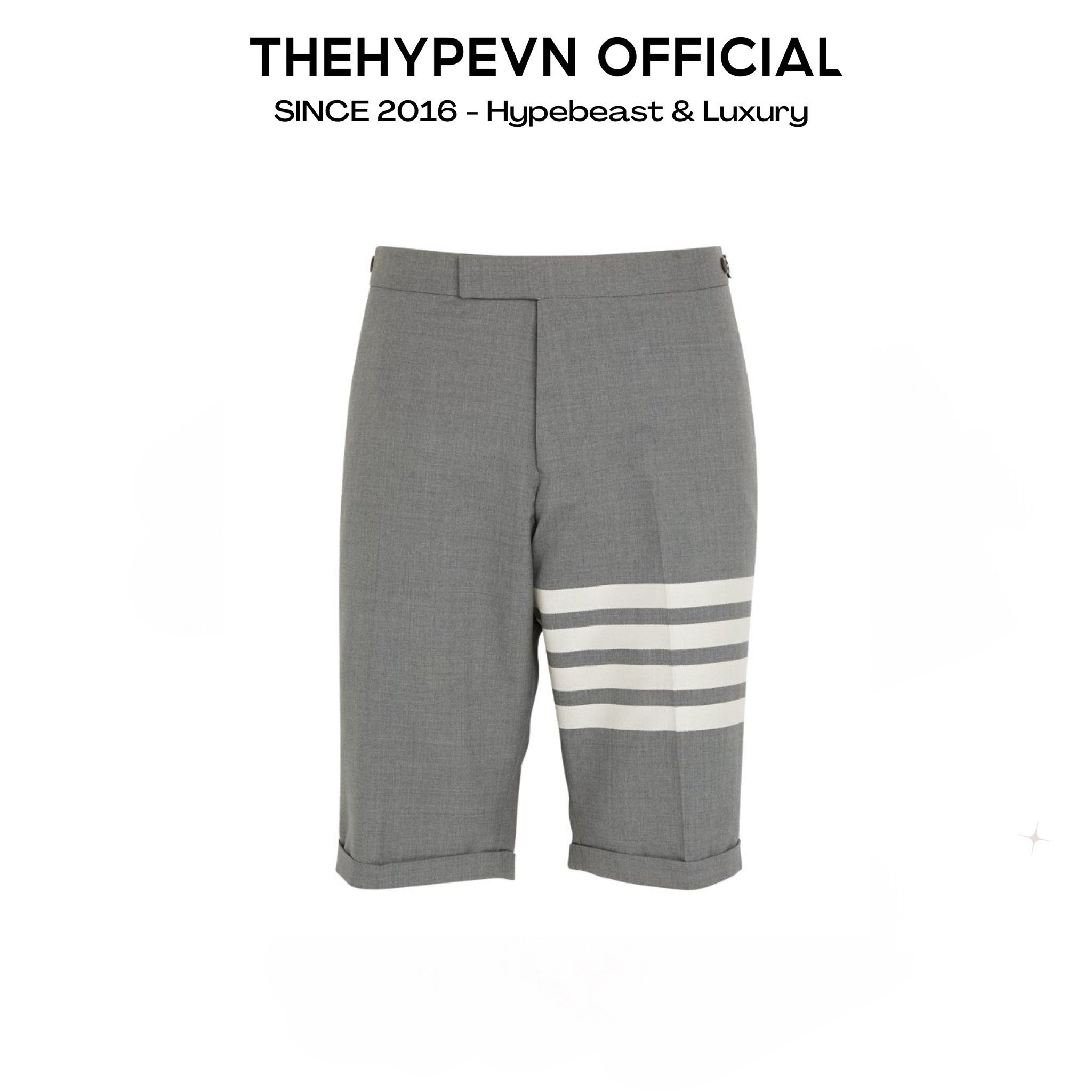 QUẦN SHORT THOM BROWNE TB 4-BAR (GREY)