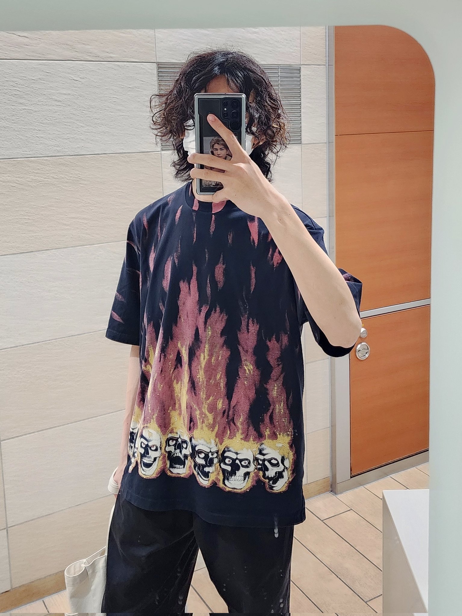 Áo Thun Supreme x MM6 Maison Margiela Liquid Blue (Black) [Mirror Quality]