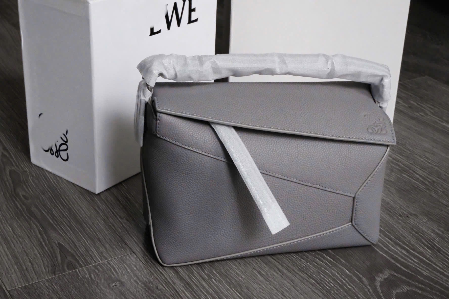 TÚI LOEWE PUZZLE CALFSKIN (GREY)